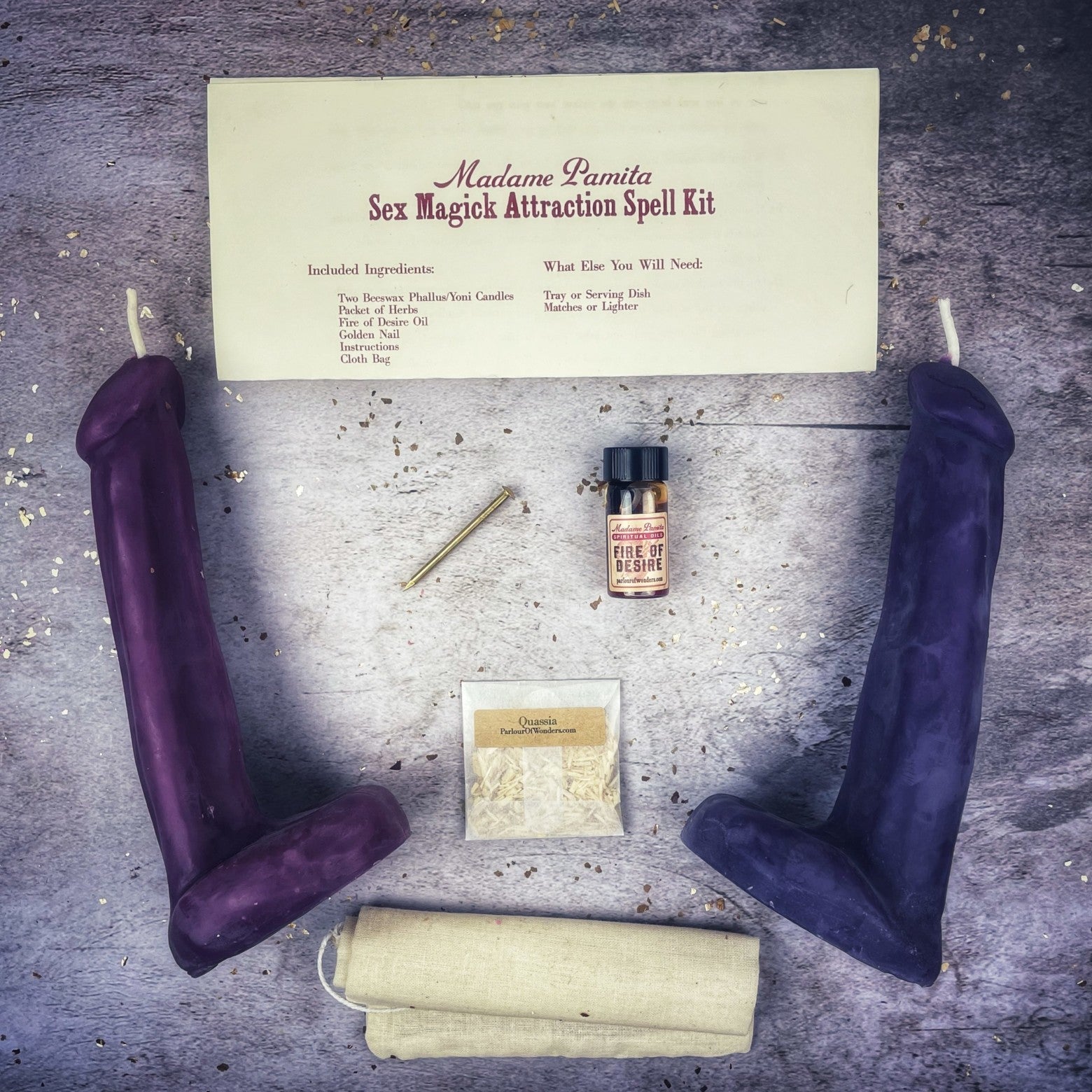 Sex Magick Candle Spell Kit - Phallus/Phallus