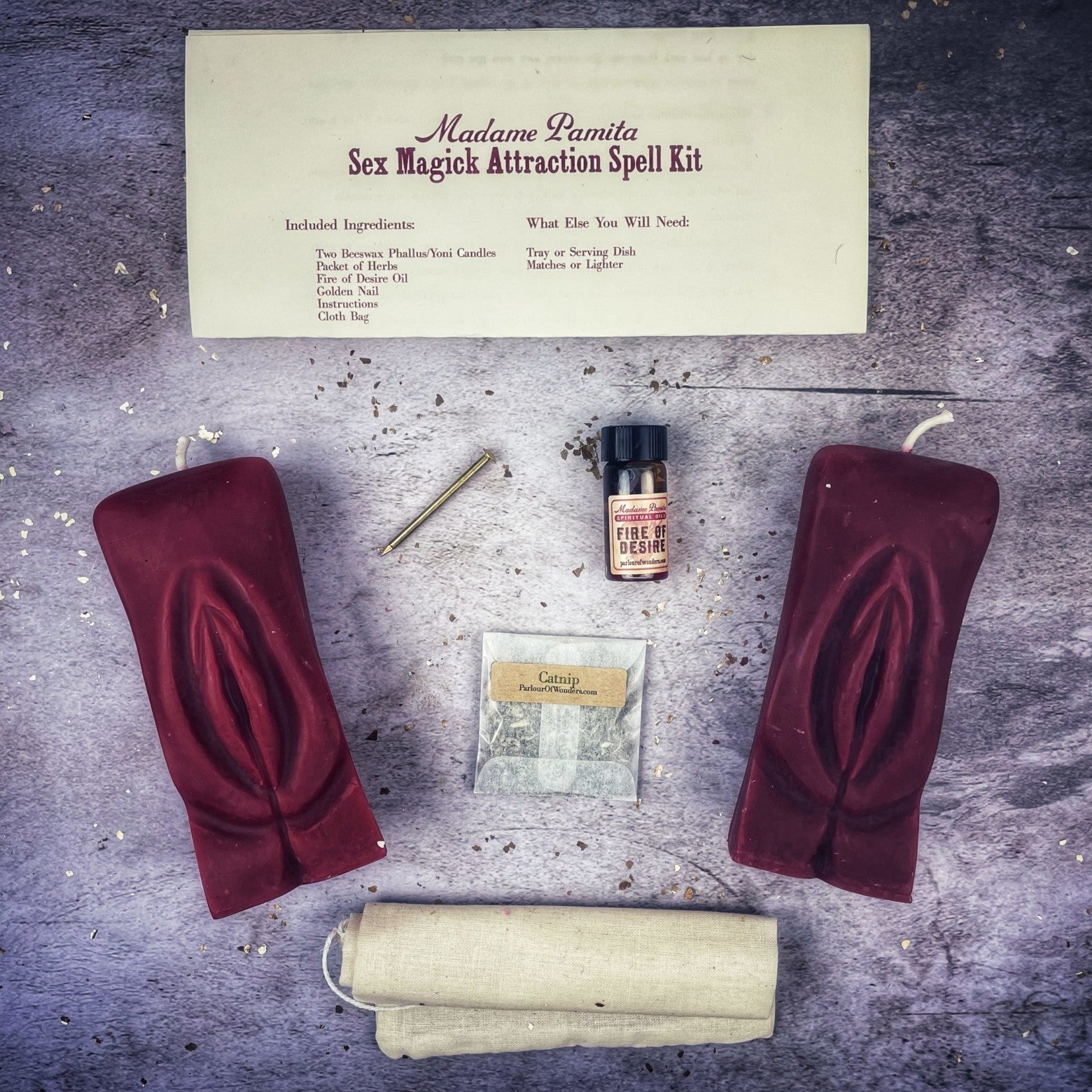 Sex Magick Candle Spell Kit - Yoni/Yoni