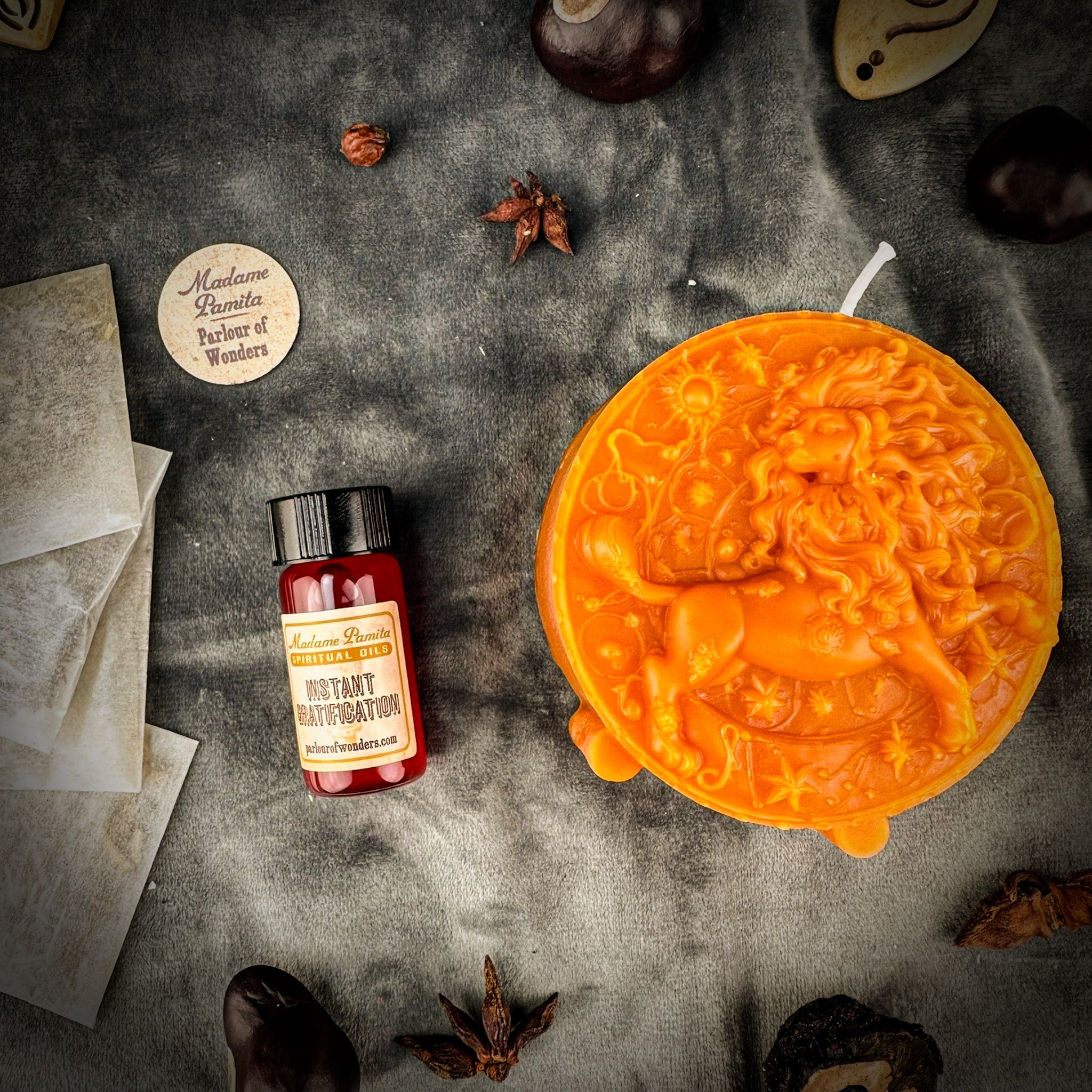 Leo Power Candle Spell Kit - Confidence, Creativity & Charisma Magic