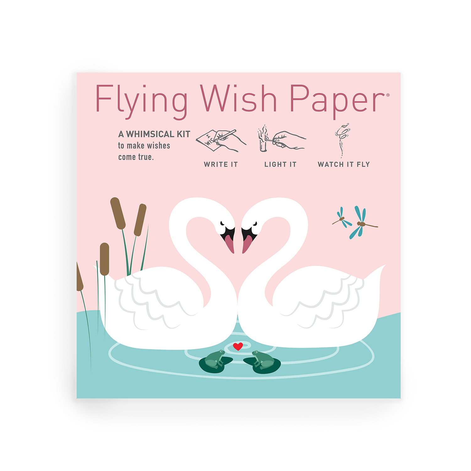 Flying Wish Paper Swan Lake Love Mini Kit