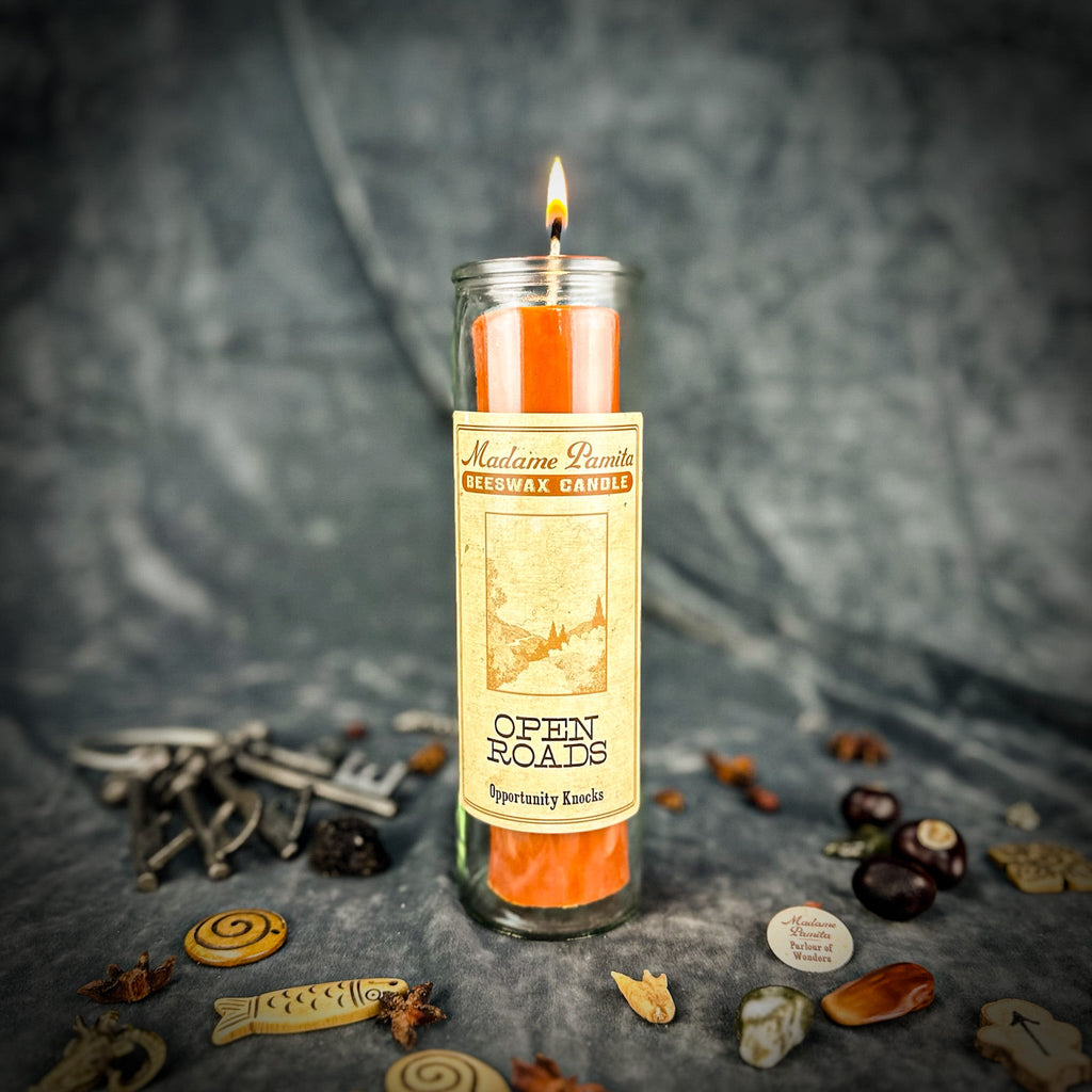Madame Pamita Open Roads Beeswax Vigil Candle