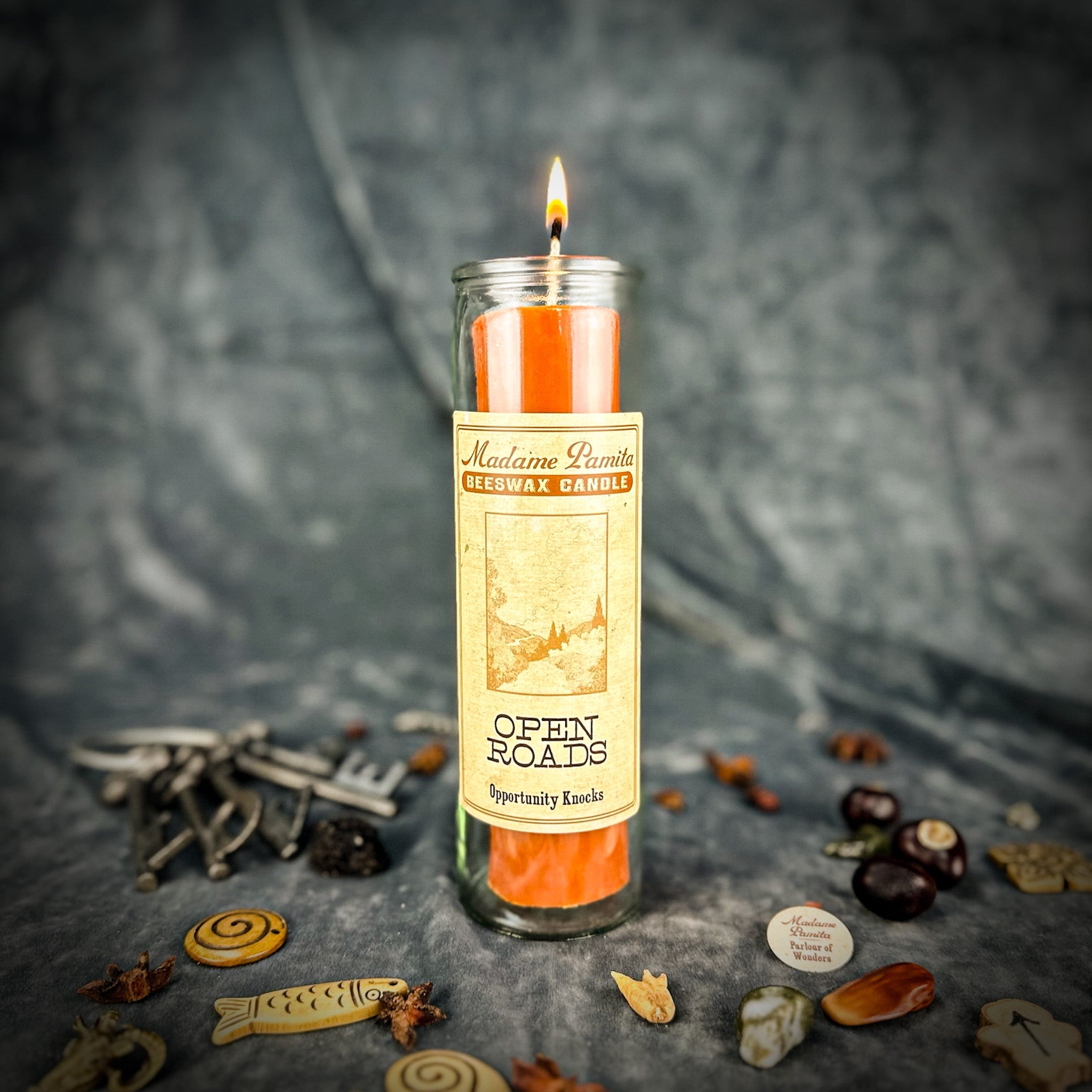 Madame Pamita Open Roads Beeswax Vigil Candle