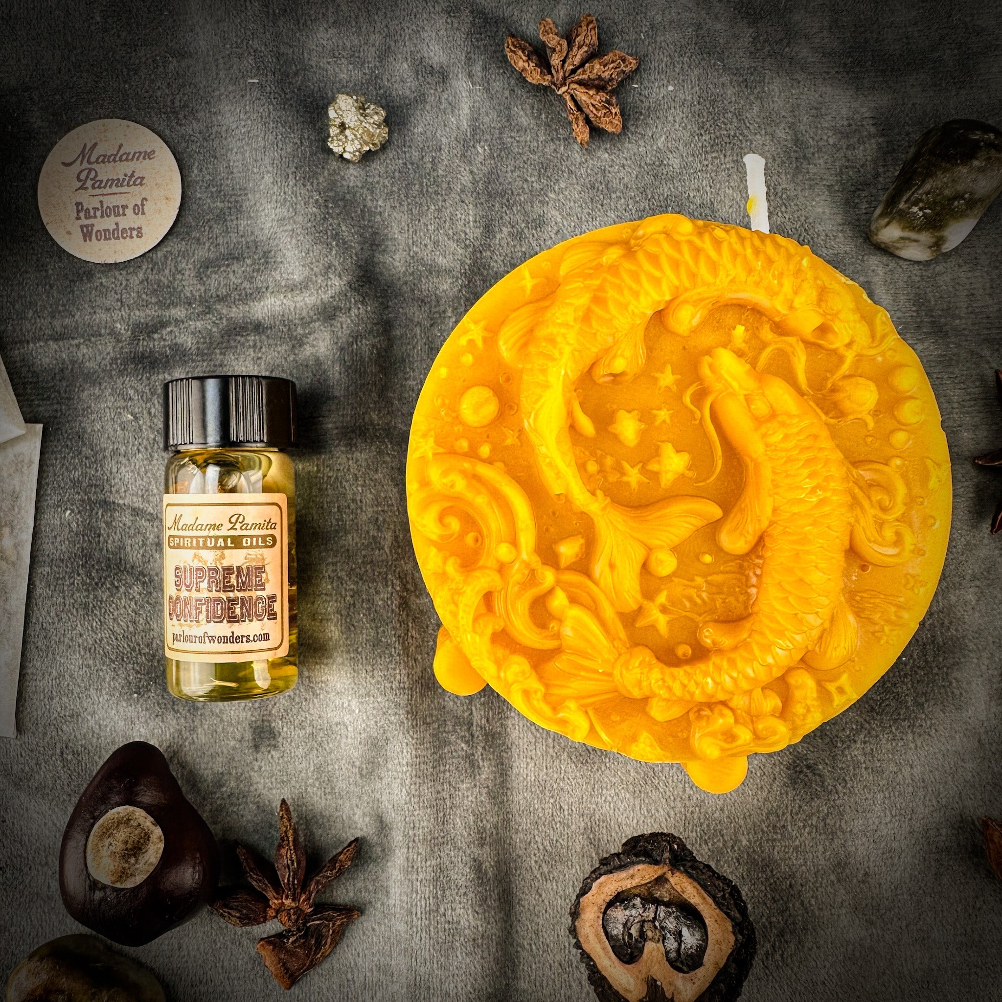 Pisces Power Candle Spell Kit - Intuition, Compassion & Dreams Magic