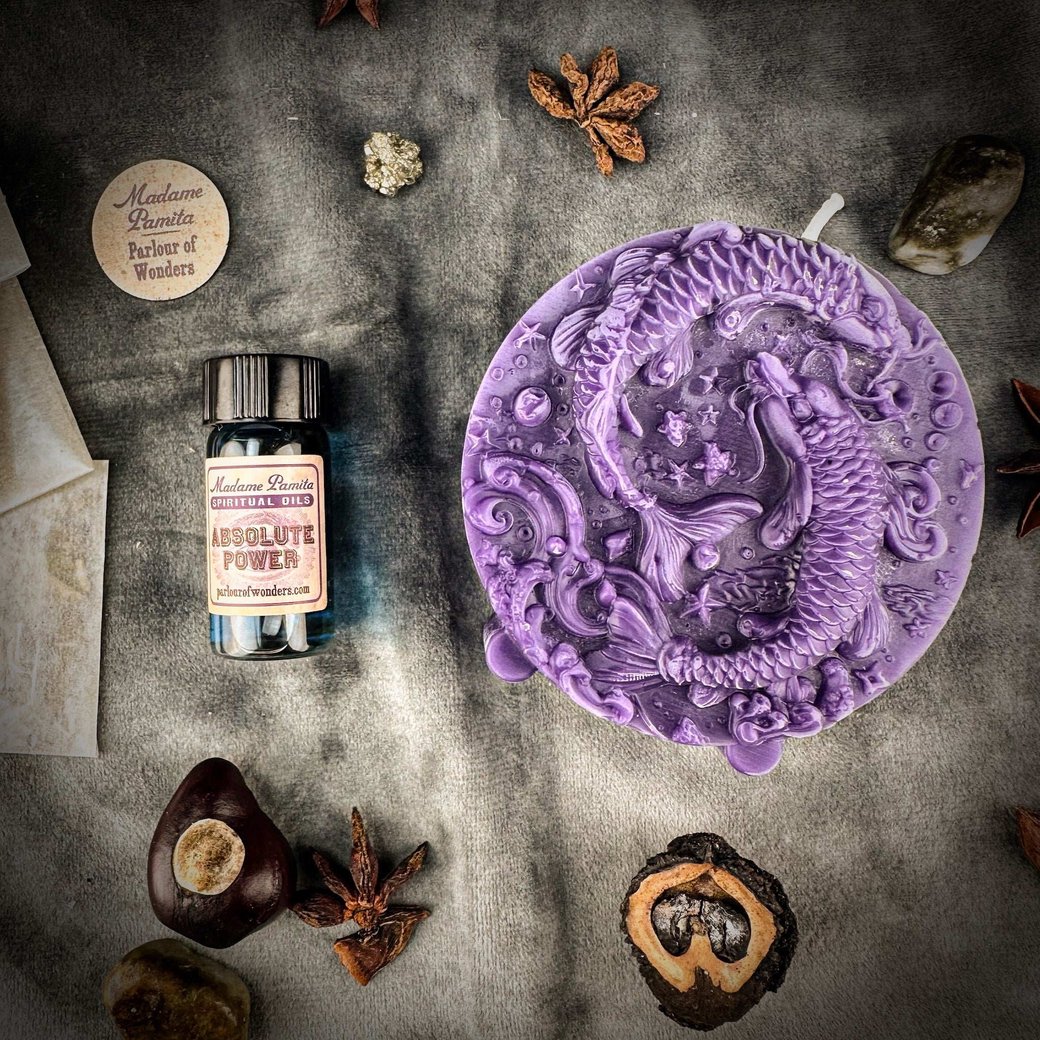 Pisces Power Candle Spell Kit - Intuition, Compassion & Dreams Magic