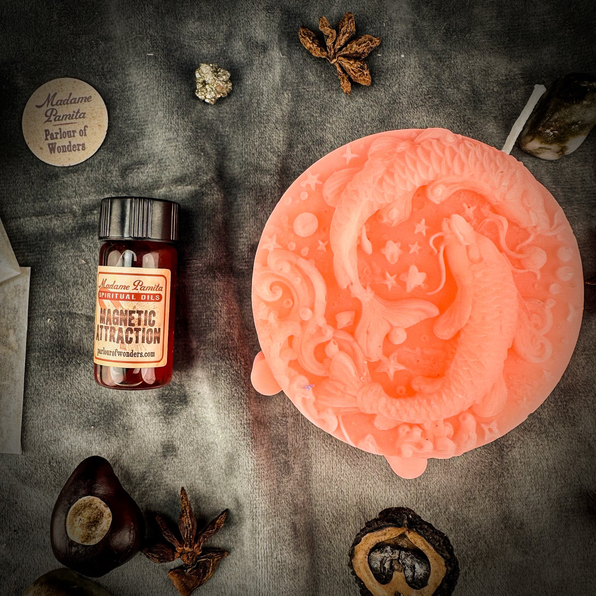 Pisces Power Candle Spell Kit - Intuition, Compassion & Dreams Magic