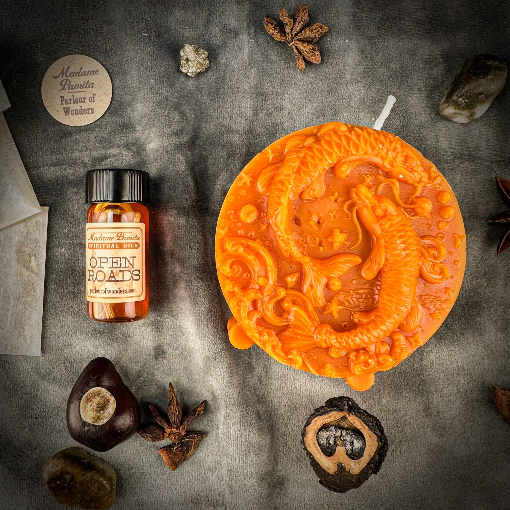 Pisces Power Candle Spell Kit - Intuition, Compassion & Dreams Magic