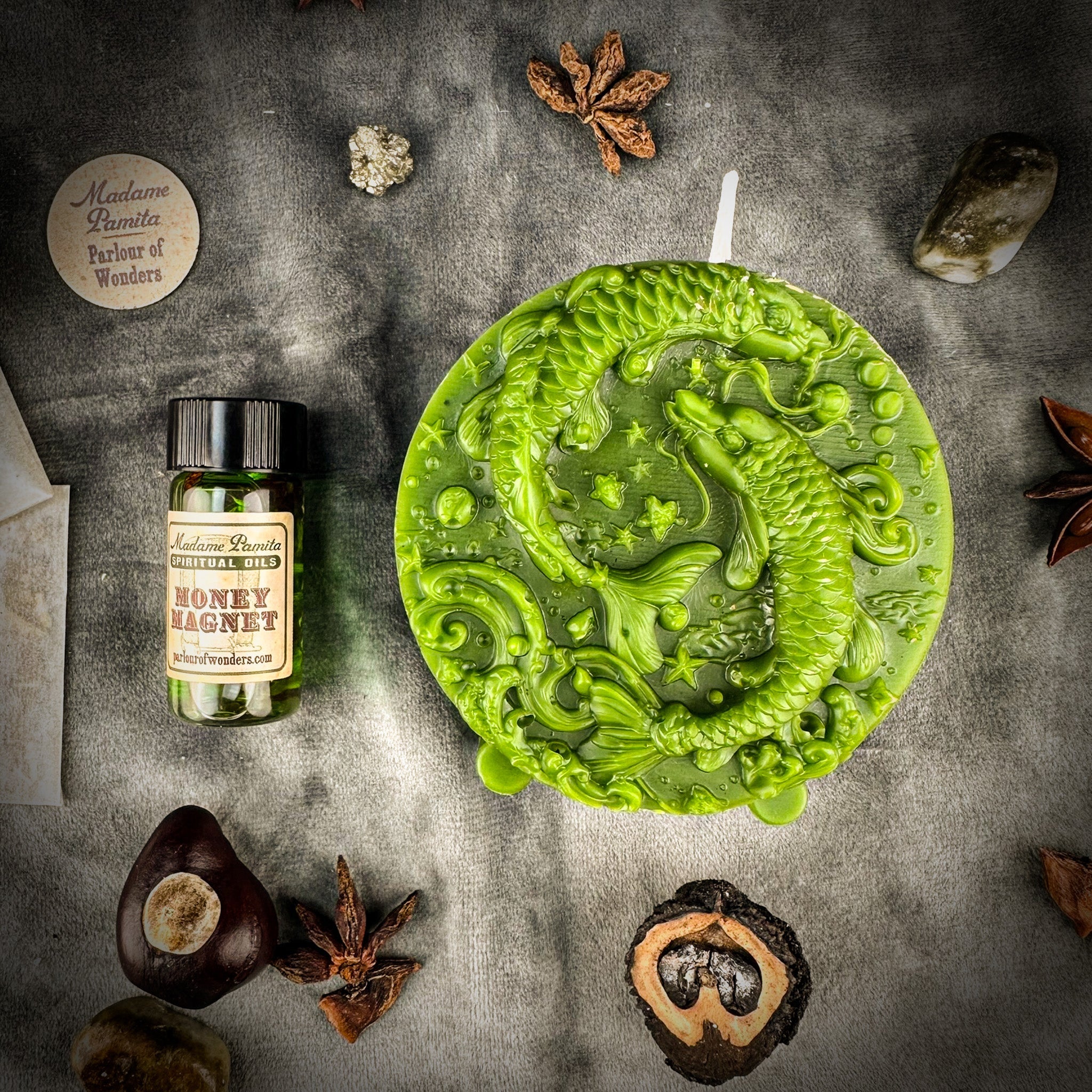 Pisces Power Candle Spell Kit - Intuition, Compassion & Dreams Magic