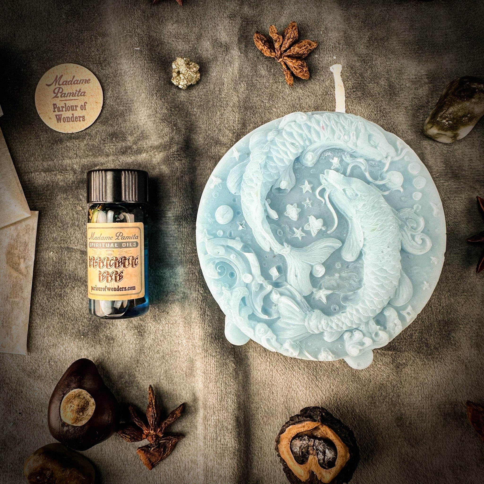 Pisces Power Candle Spell Kit - Intuition, Compassion & Dreams Magic