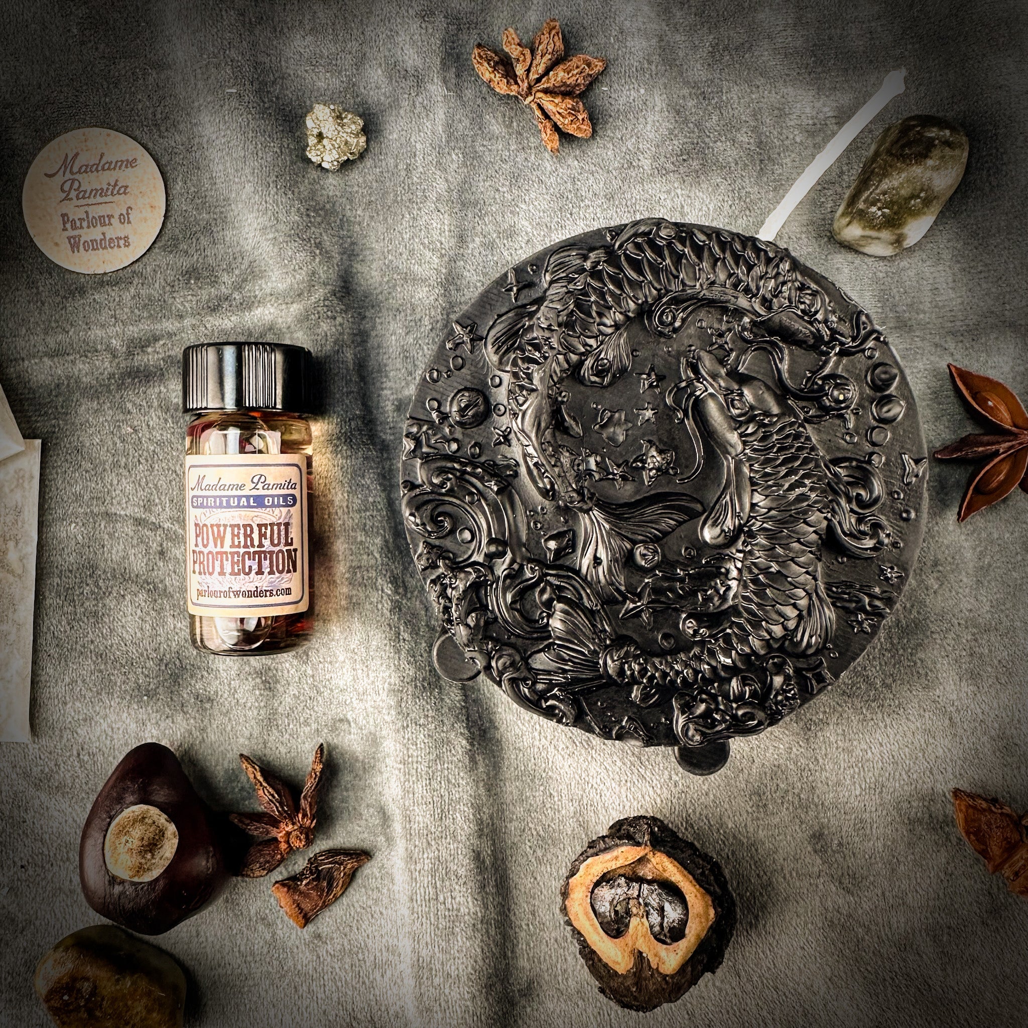 Pisces Power Candle Spell Kit - Intuition, Compassion & Dreams Magic