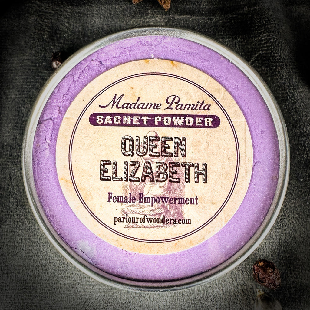 Queen Elizabeth Sachet Powder by Madame Pamita