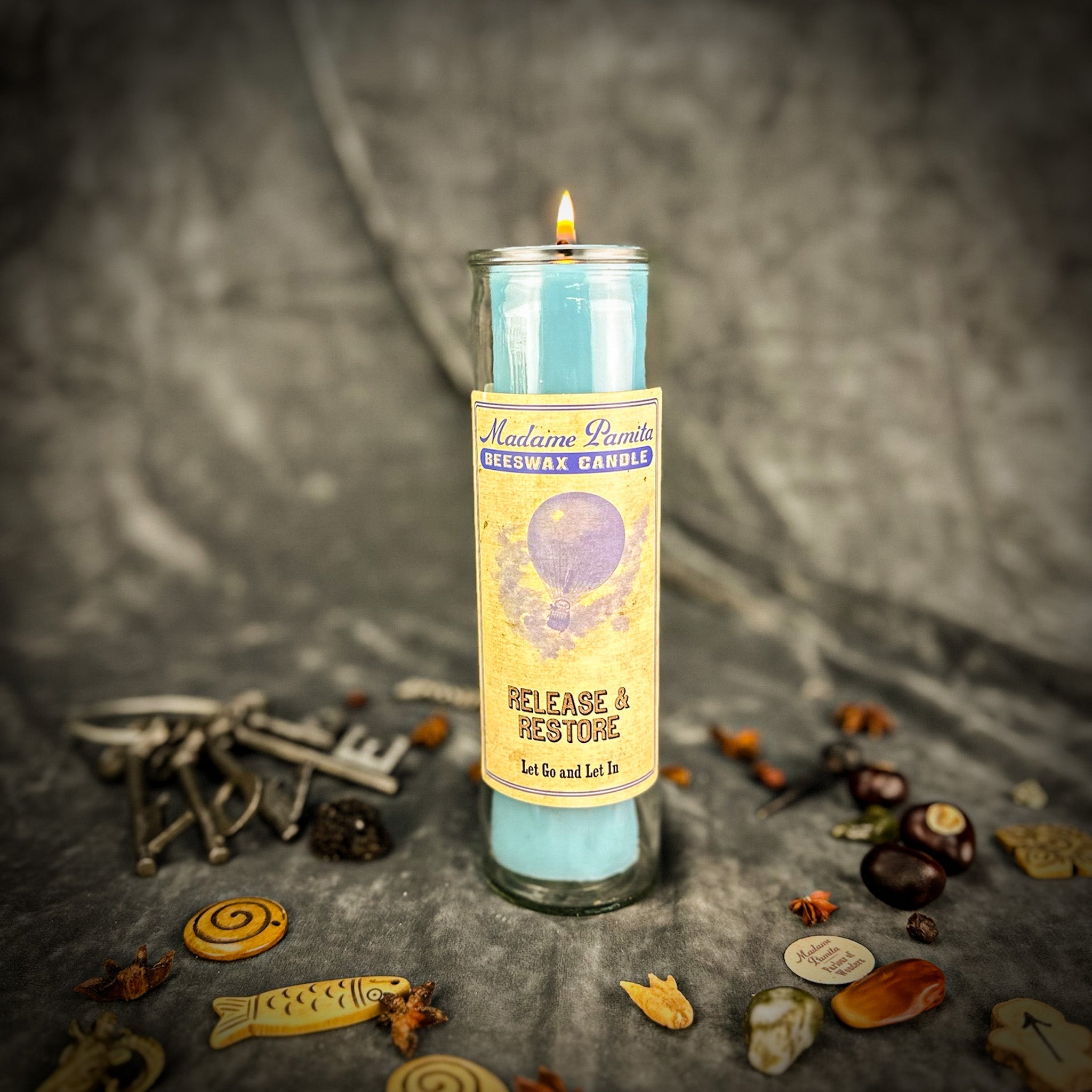 Madame Pamita Release and Restore Beeswax Vigil Candle