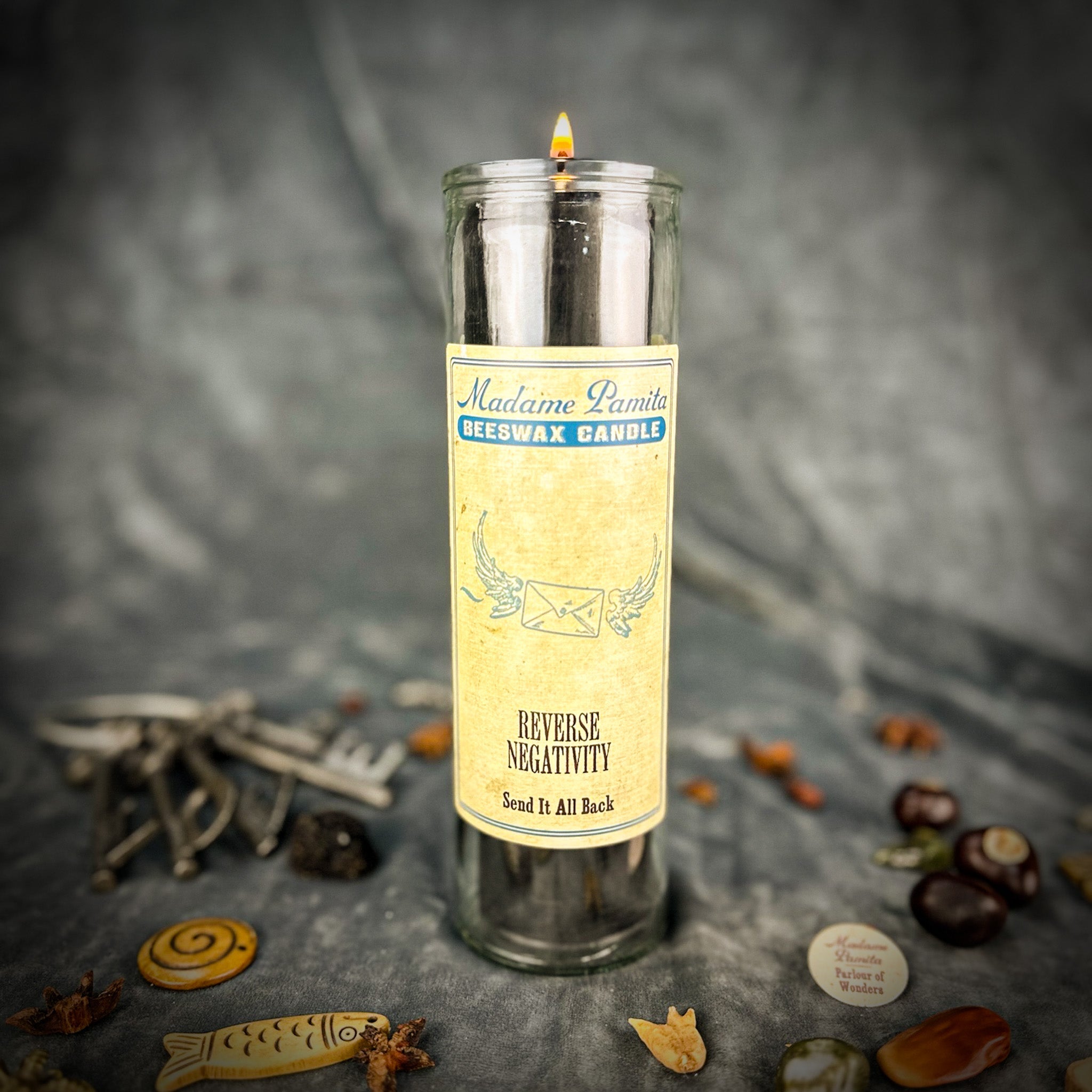 Madame Pamita Reverse Negativity Beeswax Vigil Candle