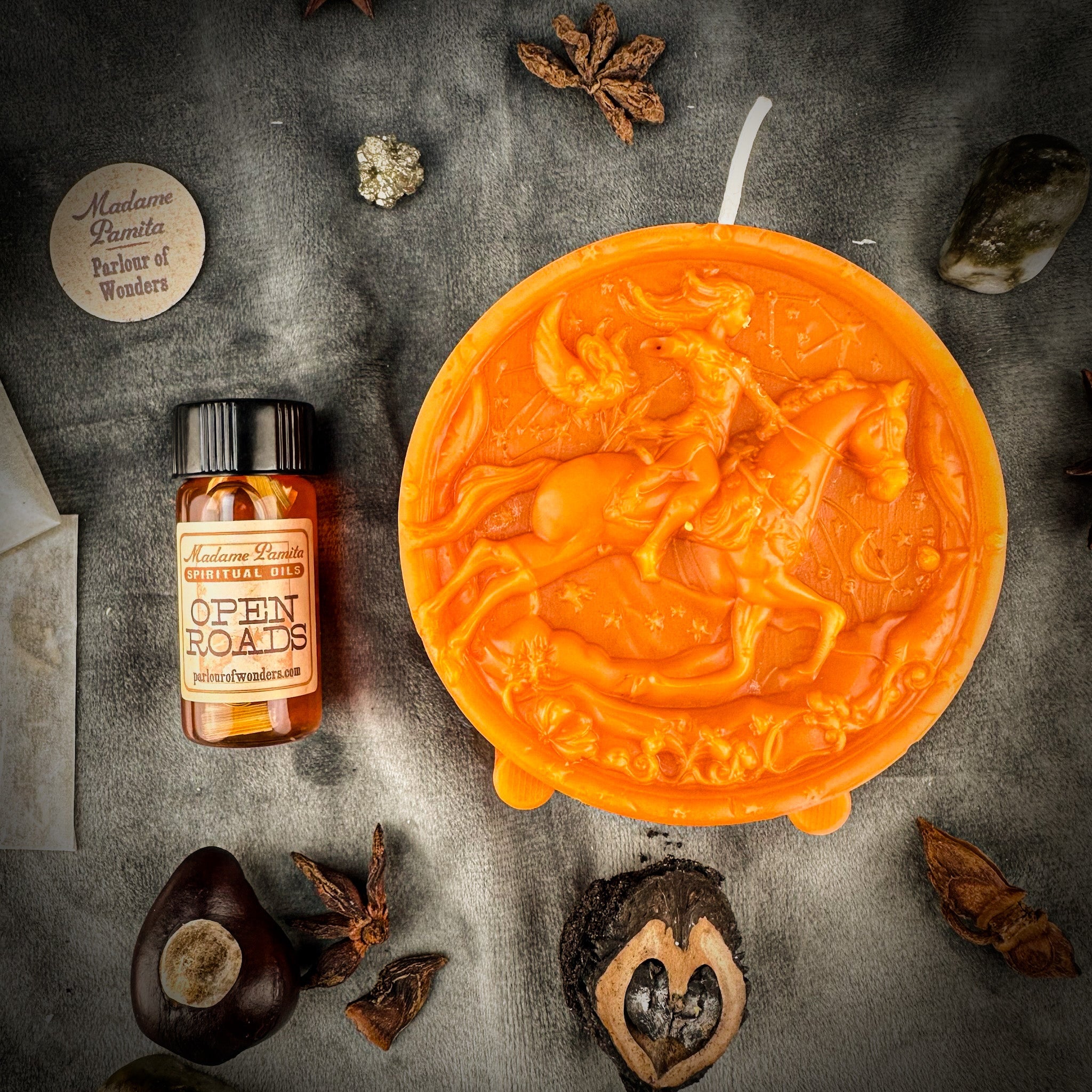 Sagittarius Power Candle Spell Kit - Adventure, Optimism & Wisdom Magic