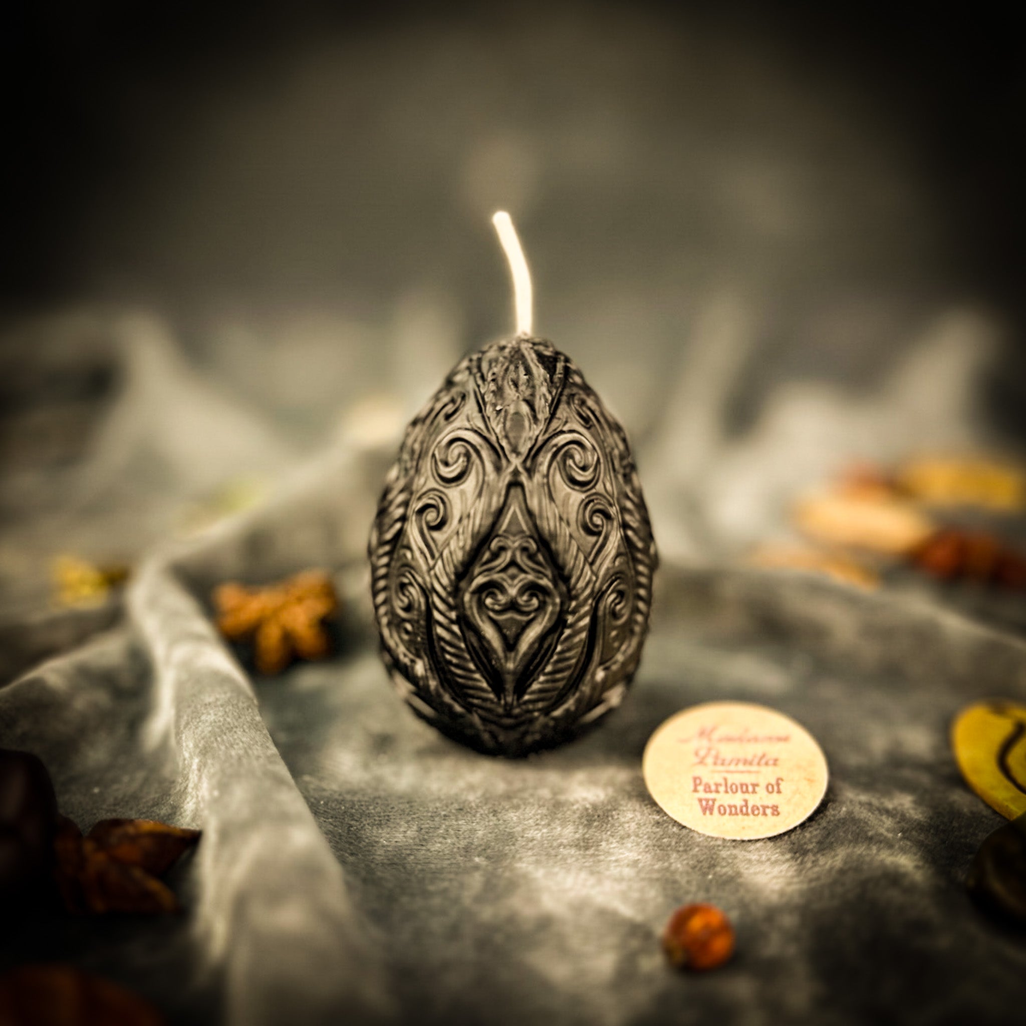 Beeswax Sertse Heart Pysanka Spell Candle - Love & Emotional Healing