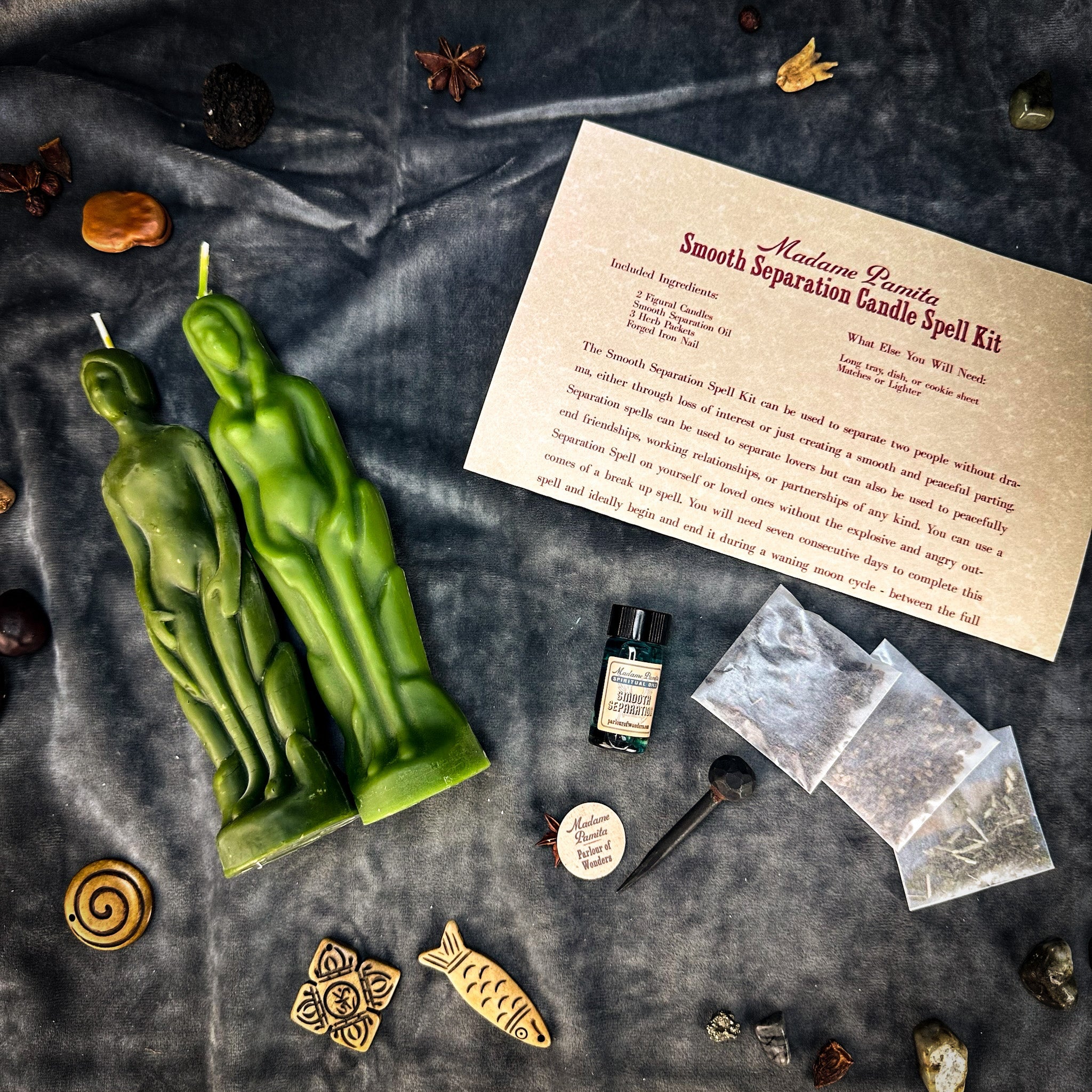 Smooth Separation Candle Spell Kit - Human/Female