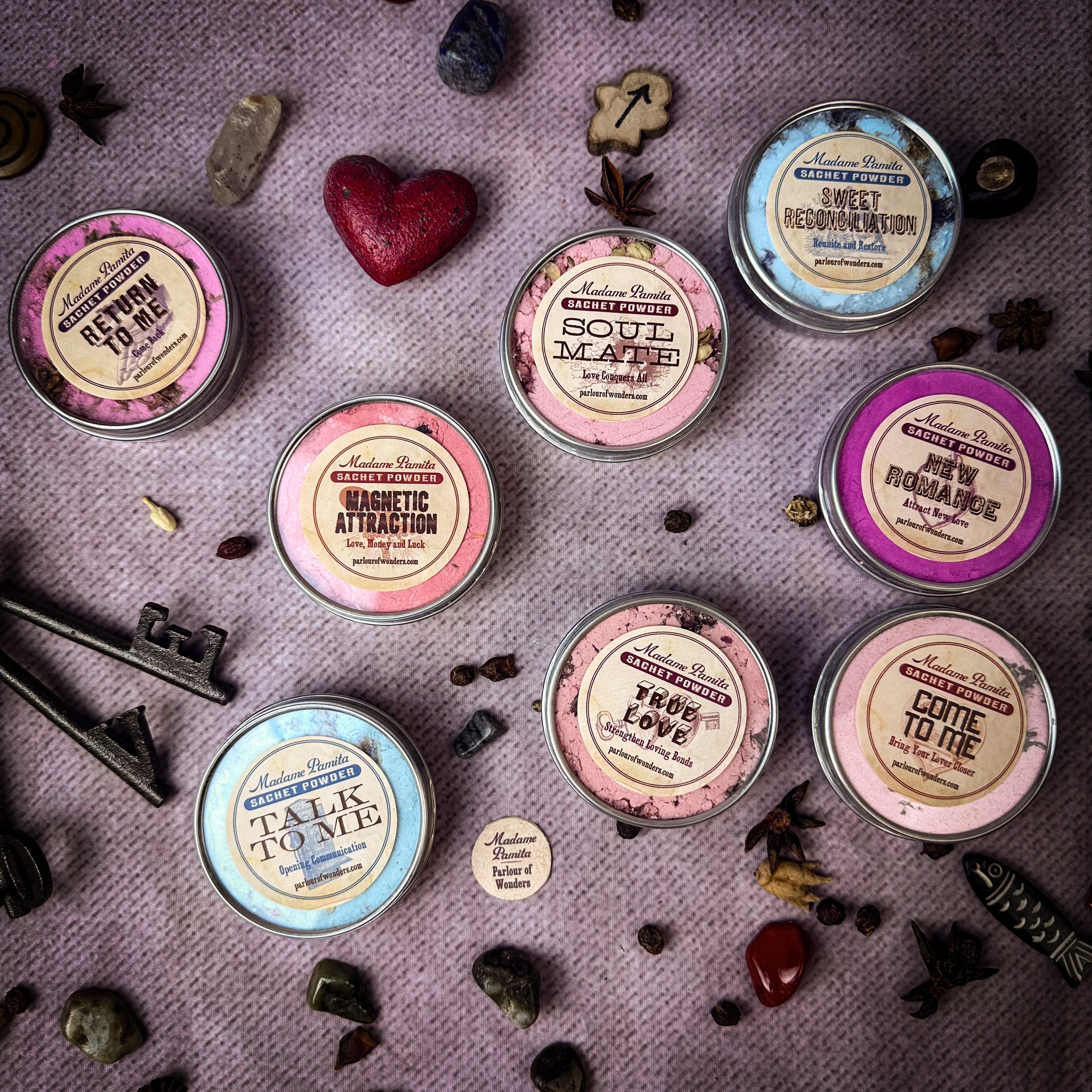 Spiritual Sachet Powder Variety Pack: Love Magic