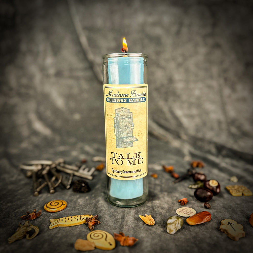 Madame Pamita Talk To Me Beeswax Vigil Candle