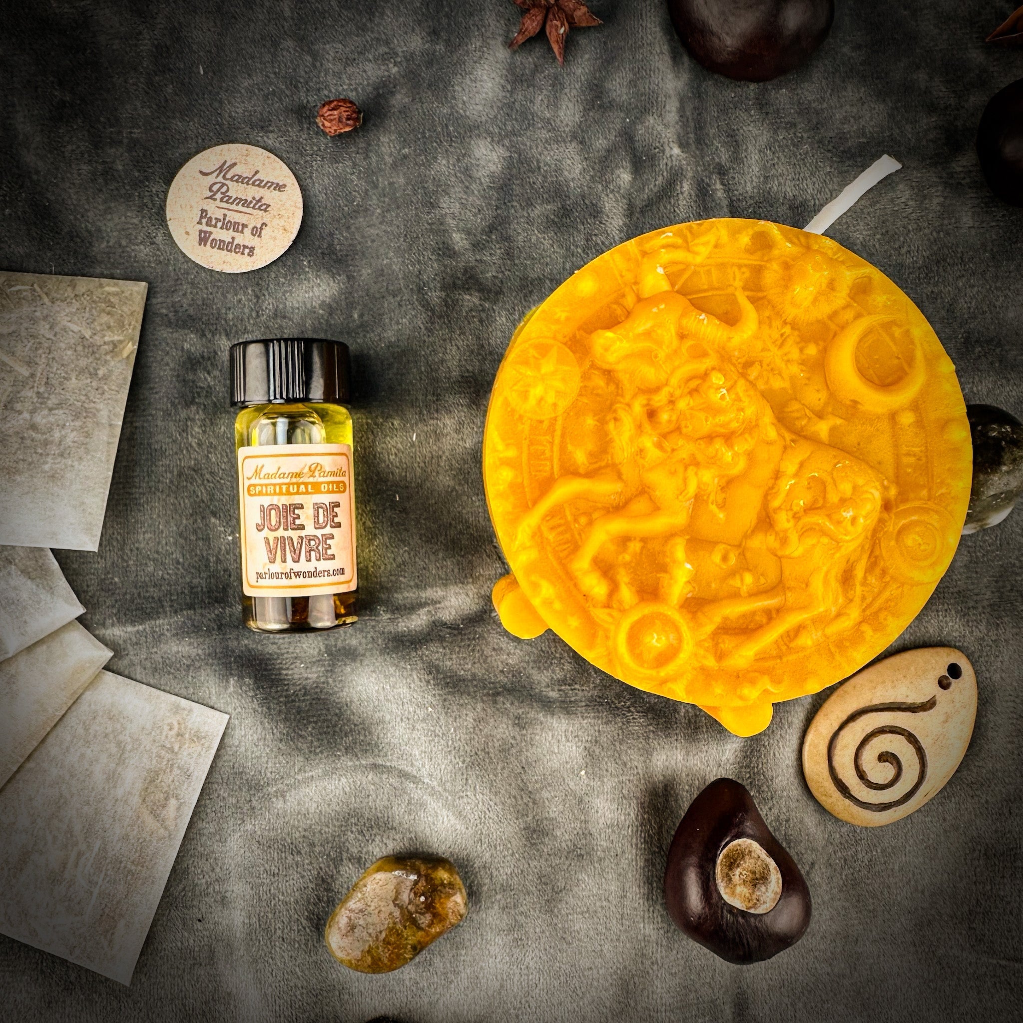 Taurus Power Candle Spell Kit - Abundance, Stability & Sensuality Magic