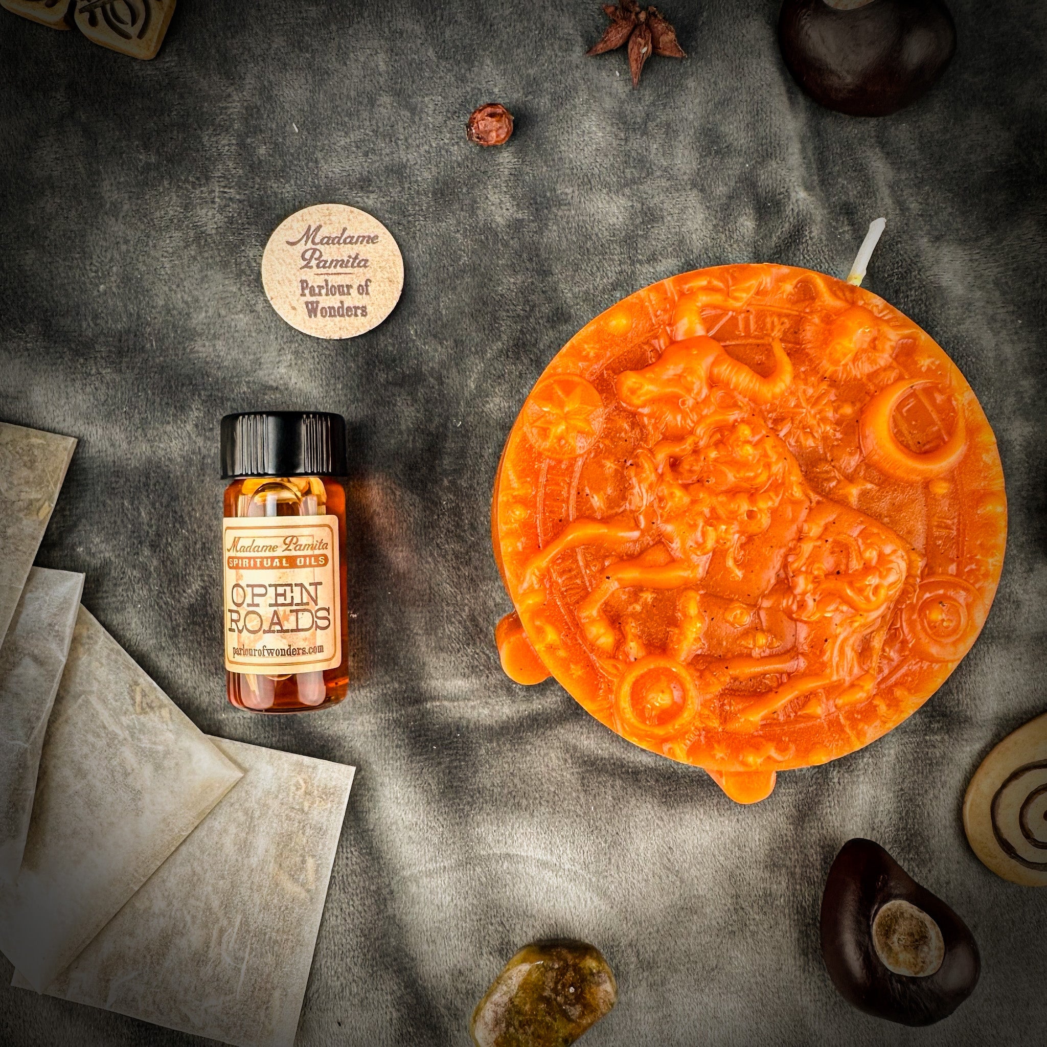 Taurus Power Candle Spell Kit - Abundance, Stability & Sensuality Magic