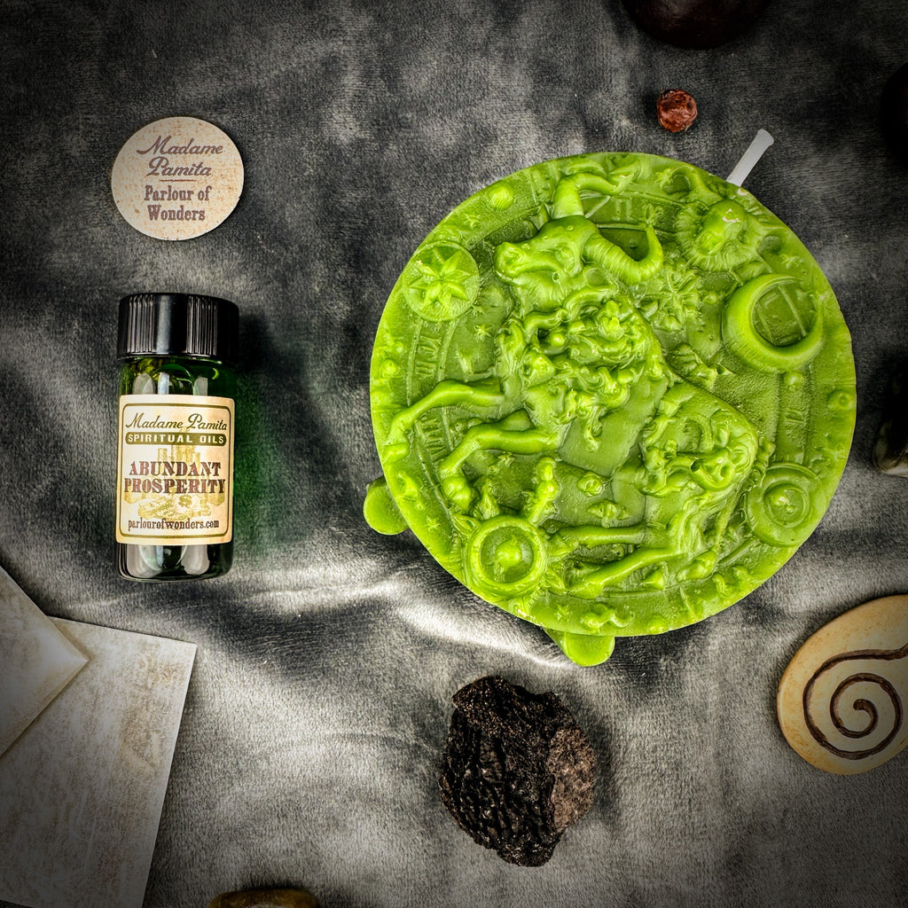 Taurus Power Candle Spell Kit - Abundance, Stability & Sensuality Magic