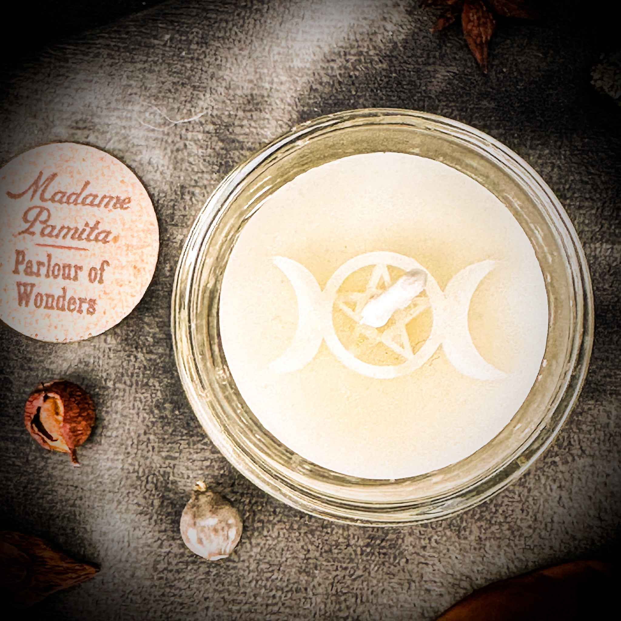 Triple Moon Beeswax Tea Light