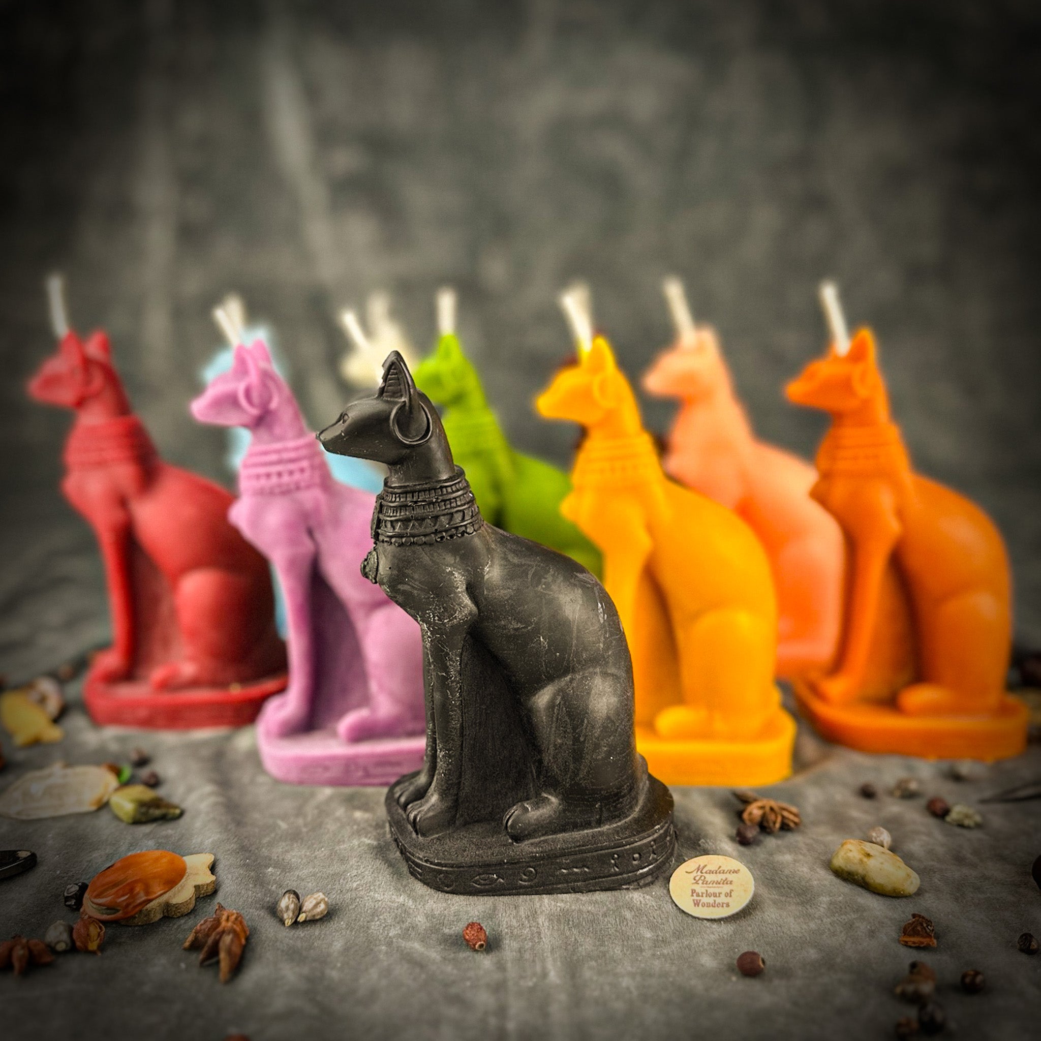 Beeswax Bast Spell Candle