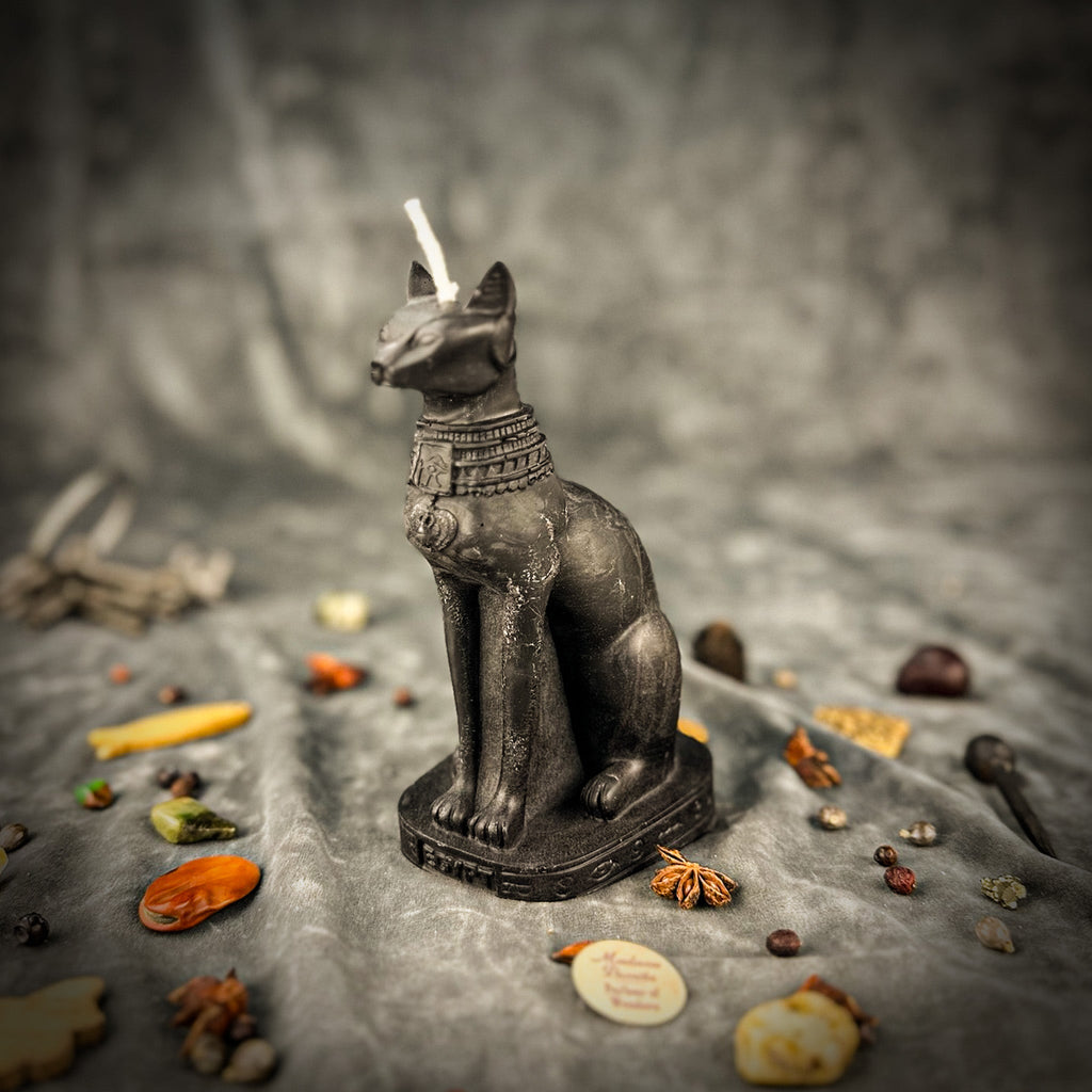 Beeswax Bast Spell Candle