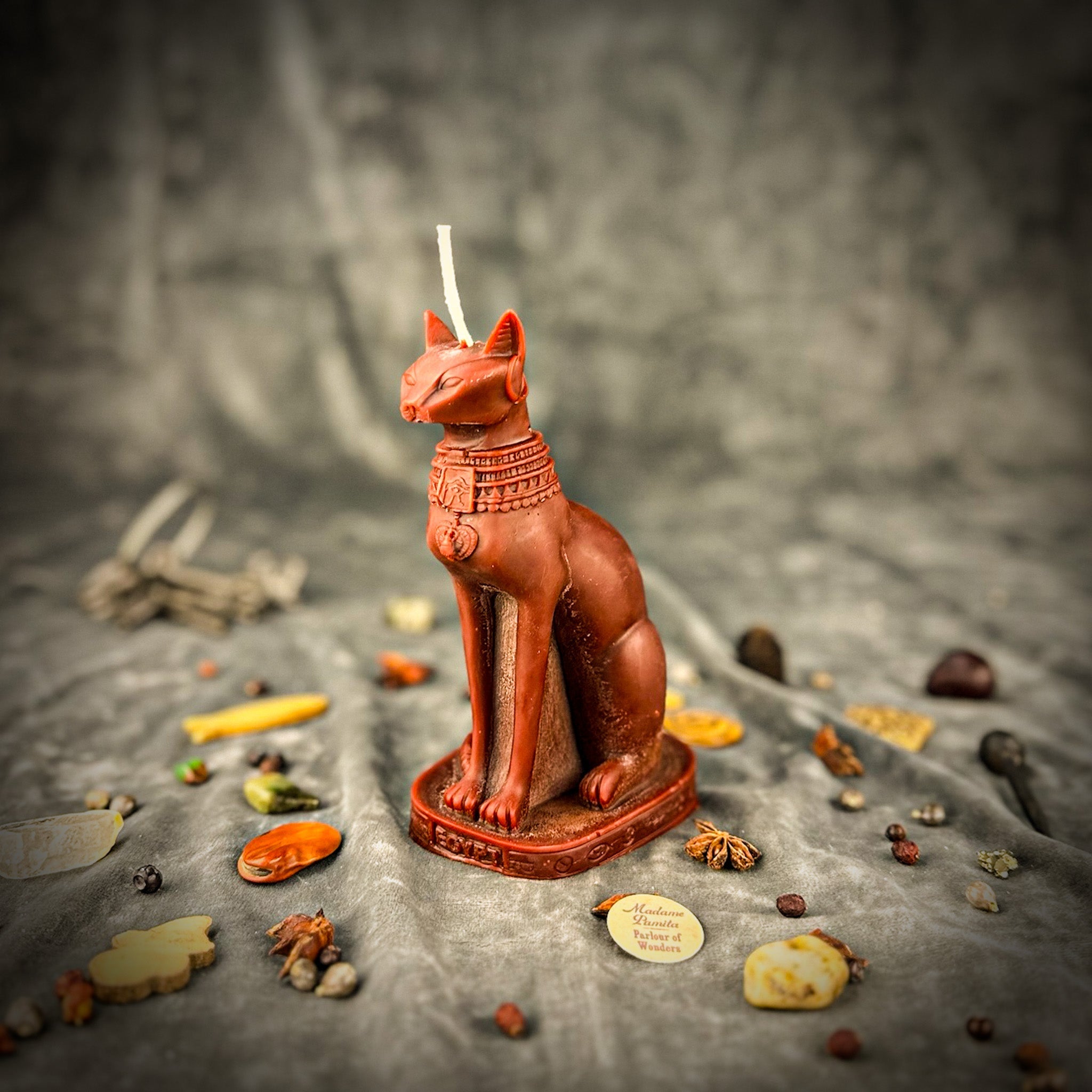 Beeswax Bast Spell Candle