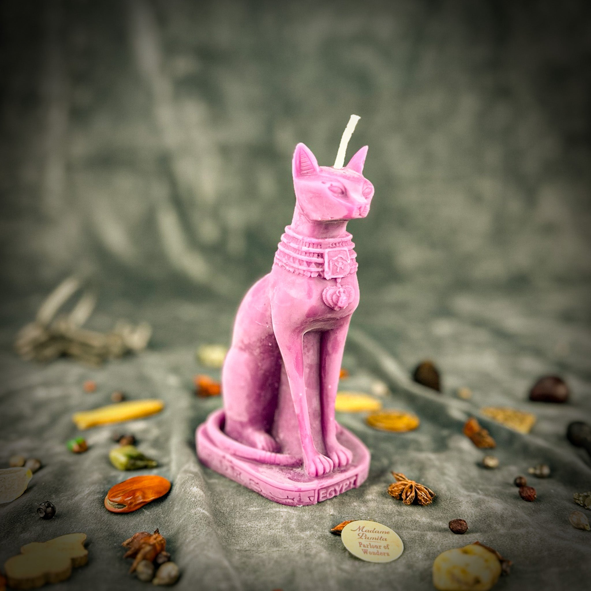 Beeswax Bast Spell Candle