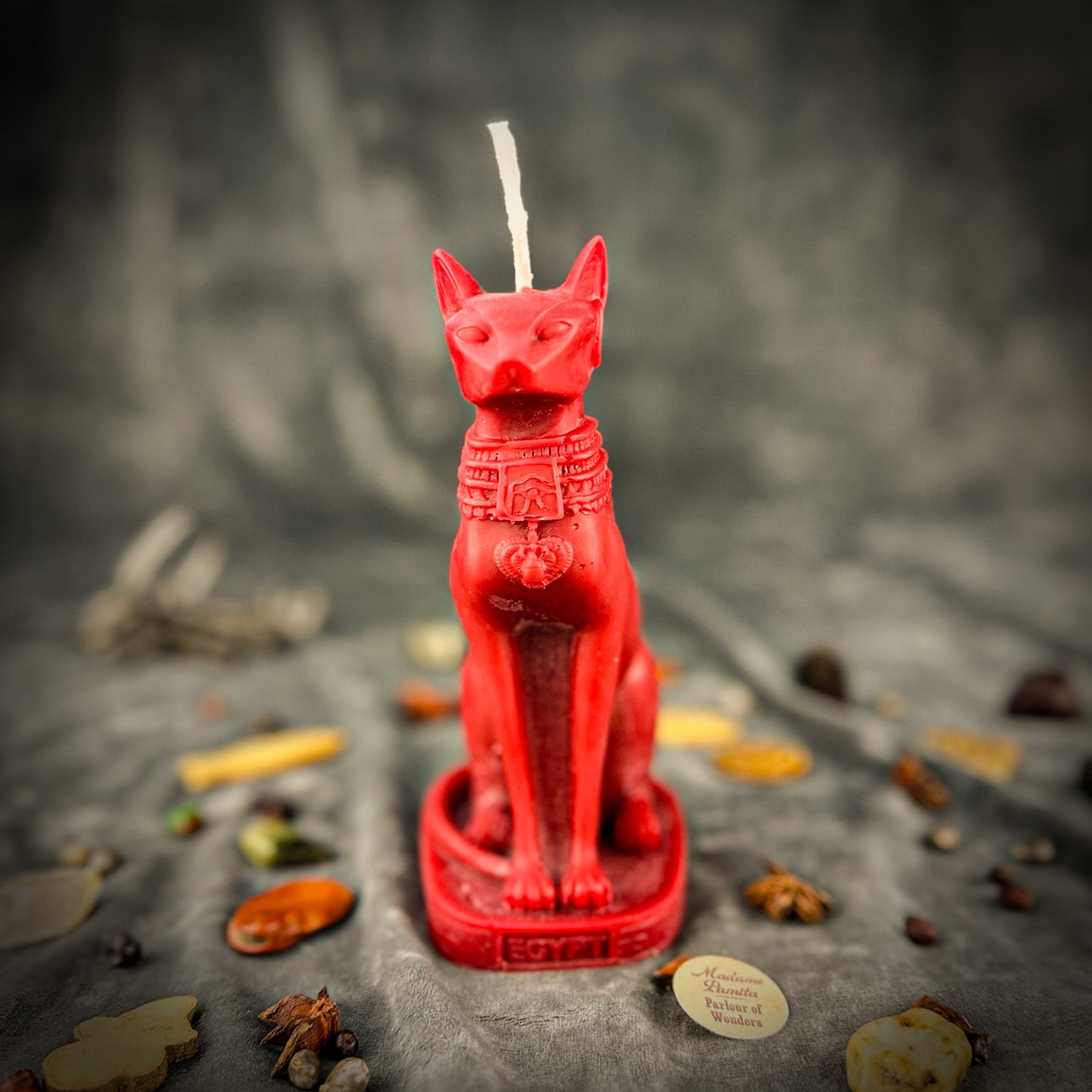 Beeswax Bast Spell Candle