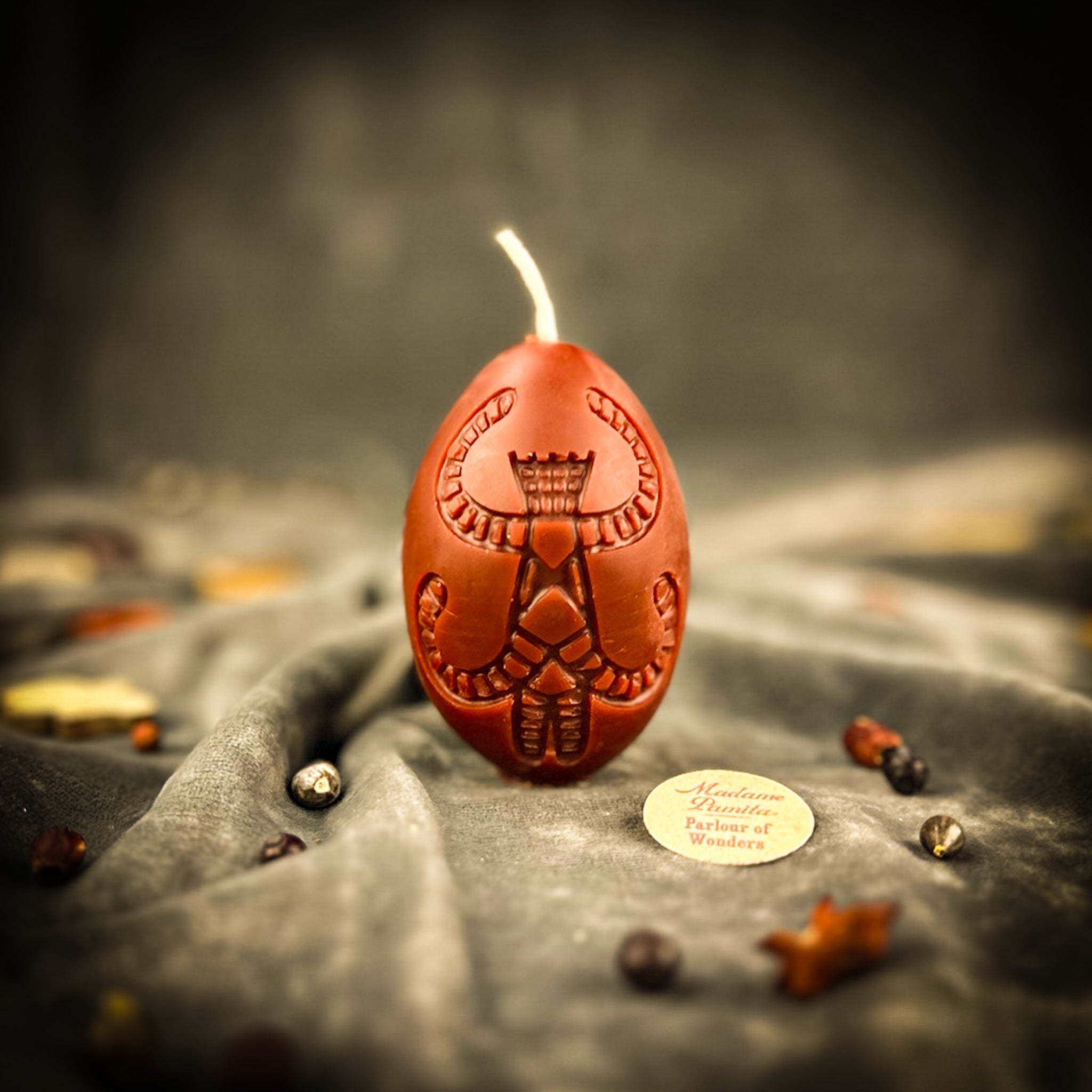Beeswax Berehynia Mother Goddess Pysanka Spell Candle - Divine Feminine Magic