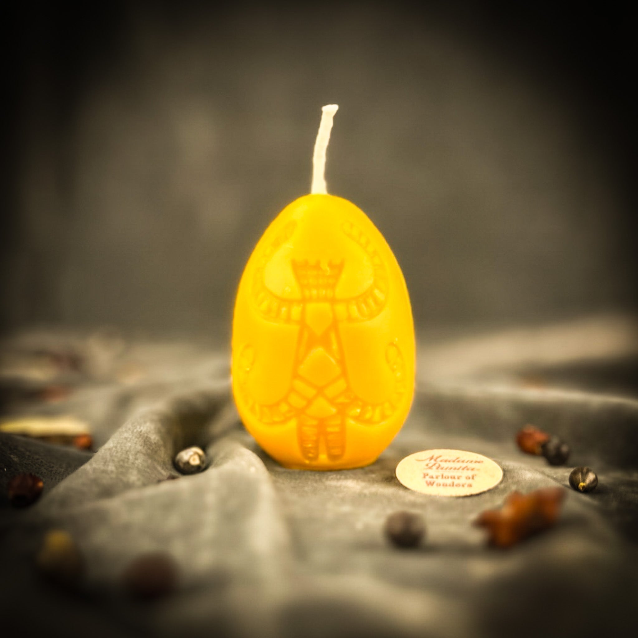 Beeswax Berehynia Mother Goddess Pysanka Spell Candle - Divine Feminine Magic