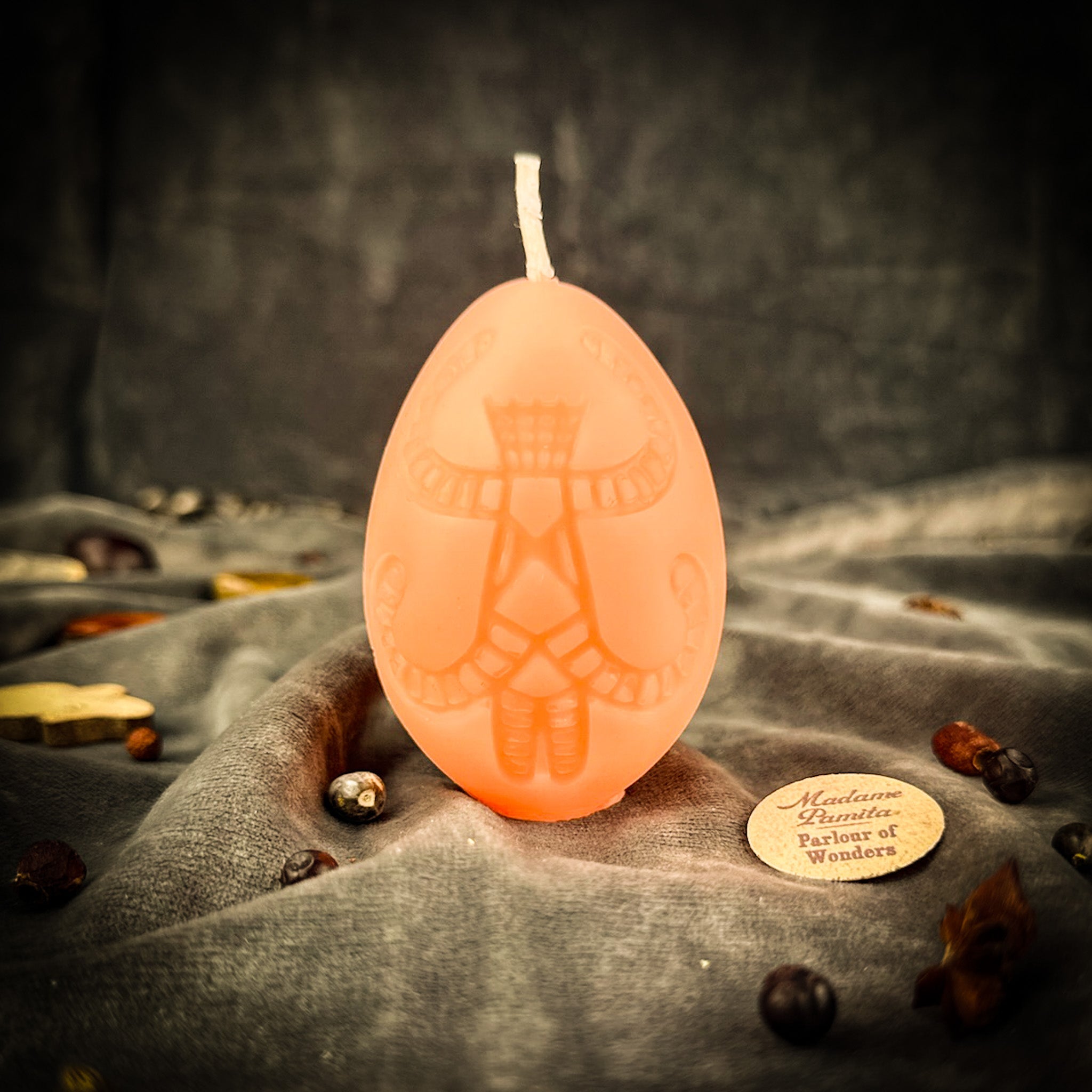 Beeswax Berehynia Mother Goddess Pysanka Spell Candle - Divine Feminine Magic