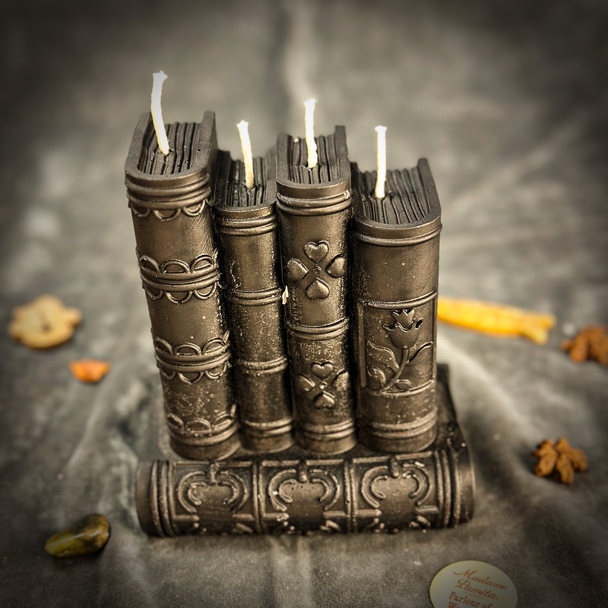 Beeswax Books of Magic Spell Candle