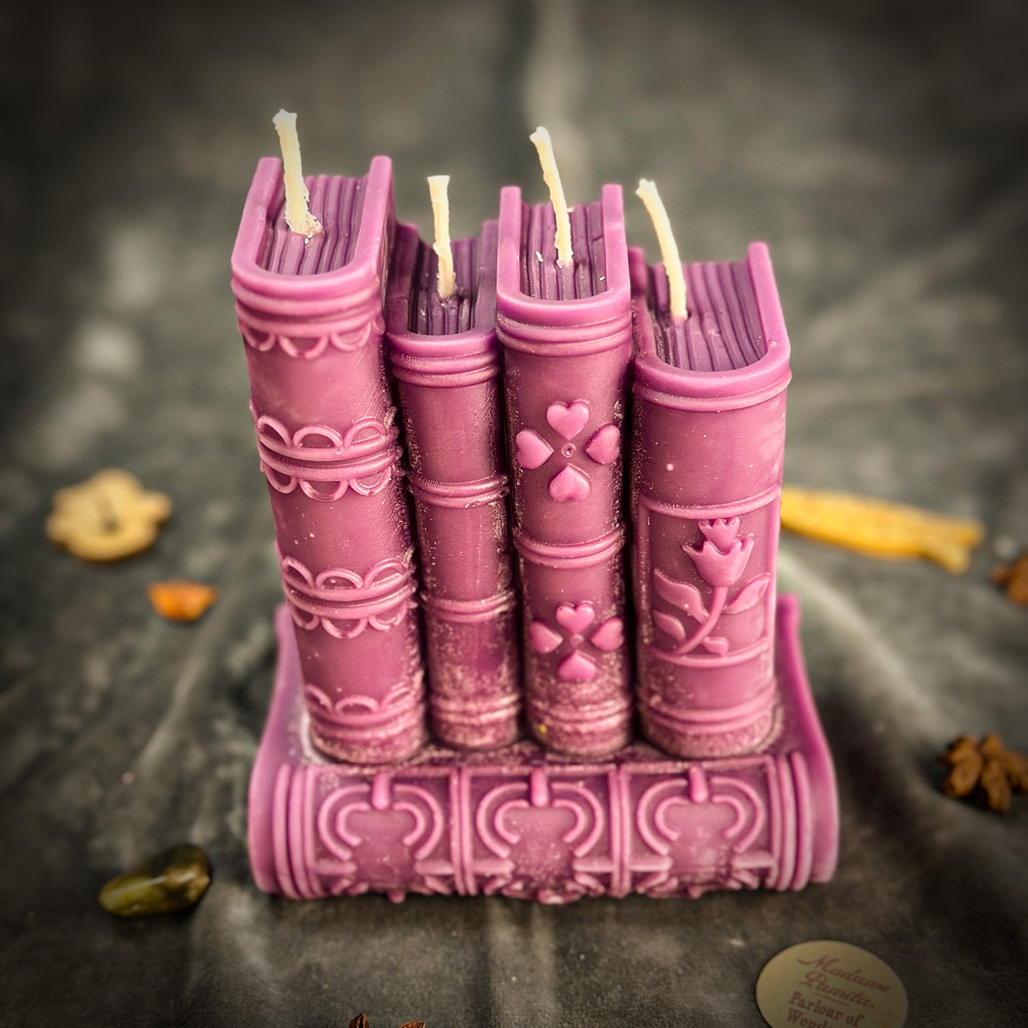 Beeswax Books of Magic Spell Candle