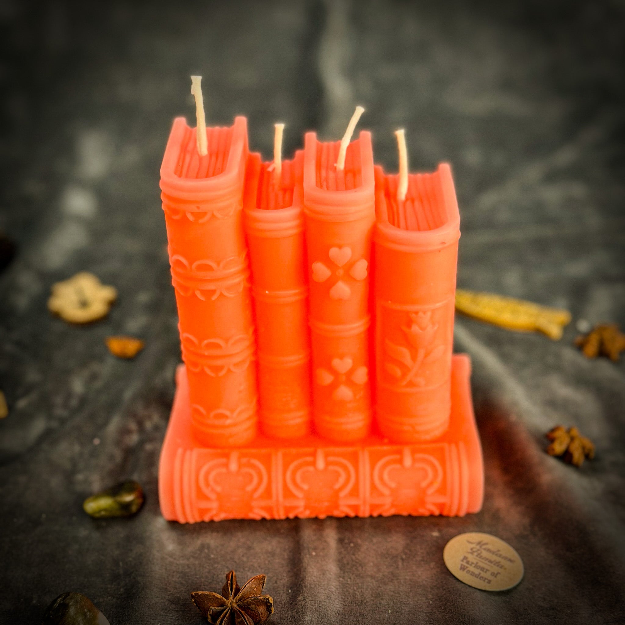 Beeswax Books of Magic Spell Candle
