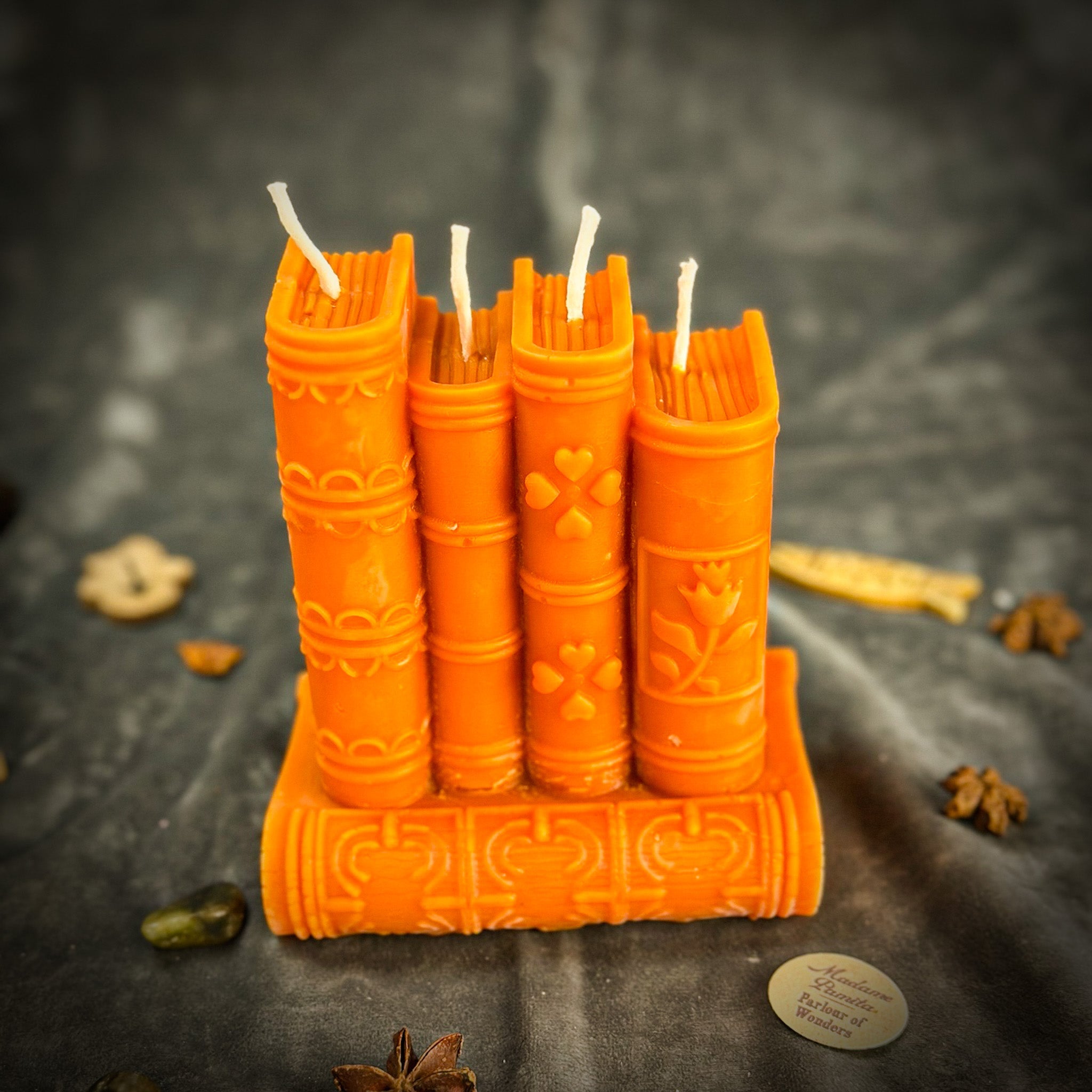 Beeswax Books of Magic Spell Candle