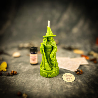 Beeswax Crone Witch Candle Spell Kit - Elder Wisdom & Empowerment Magic