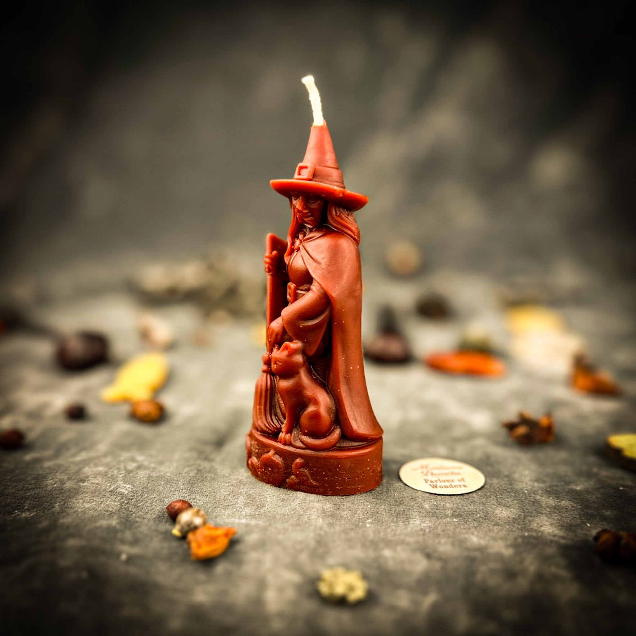Beeswax Crone Witch Spell Candle - Elder Wisdom & Empowerment Magic