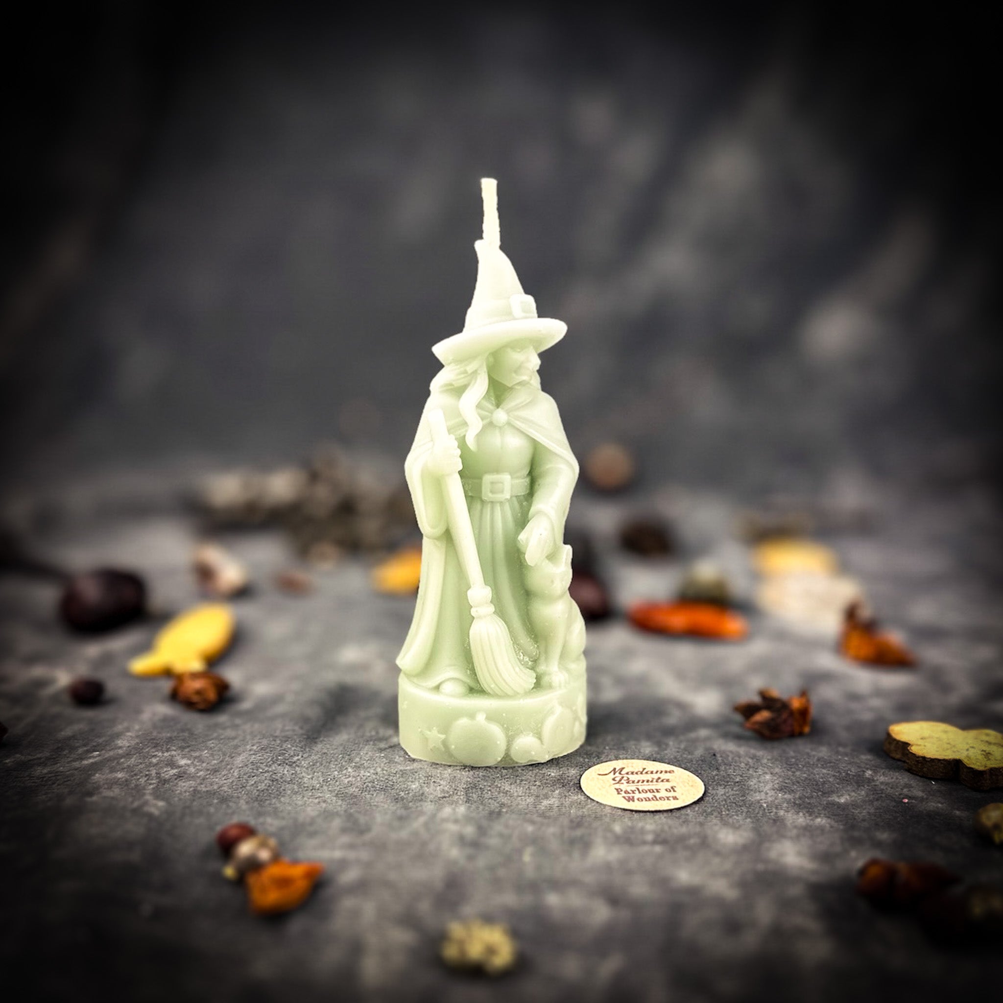Beeswax Crone Witch Spell Candle - Elder Wisdom & Empowerment Magic