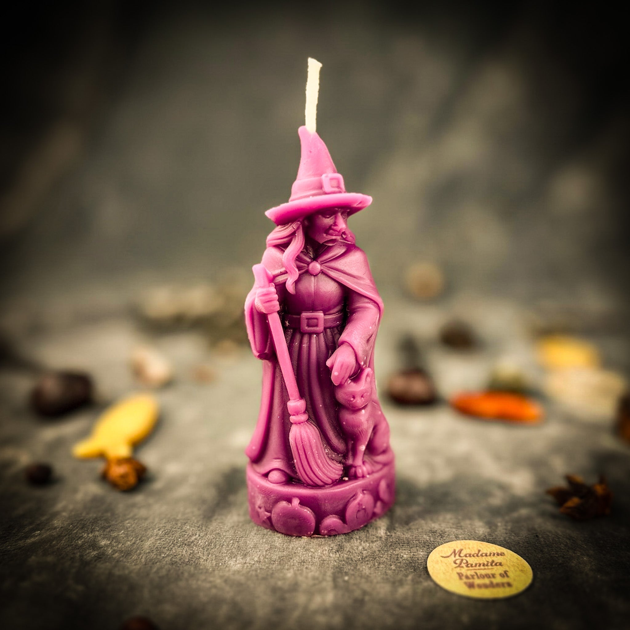 Beeswax Crone Witch Spell Candle - Elder Wisdom & Empowerment Magic