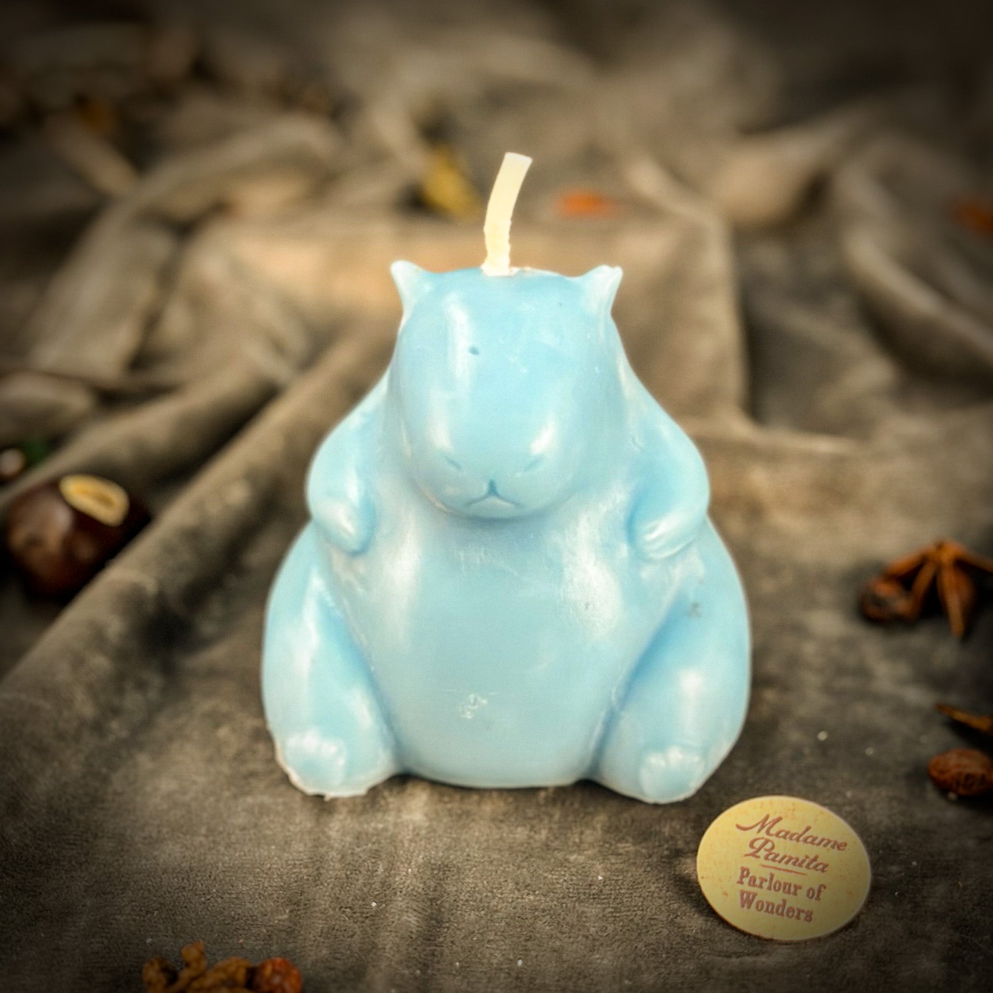 Beeswax Cuddly Capybara Cooperation Spell Candle
