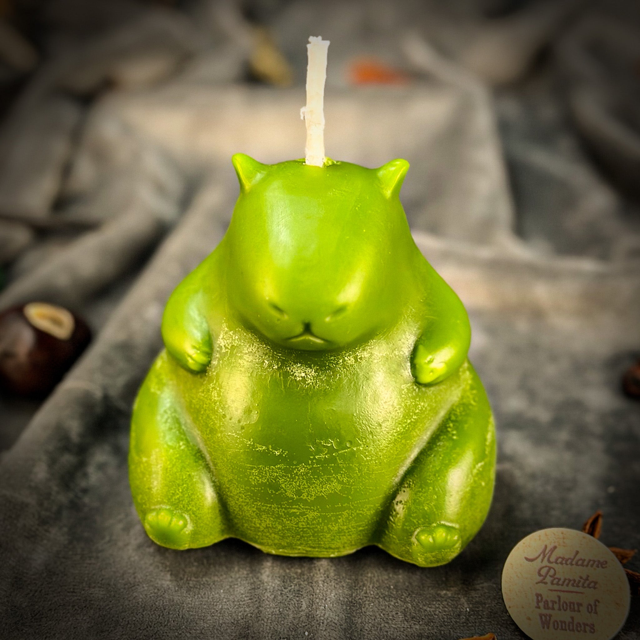 Beeswax Cuddly Capybara Cooperation Spell Candle