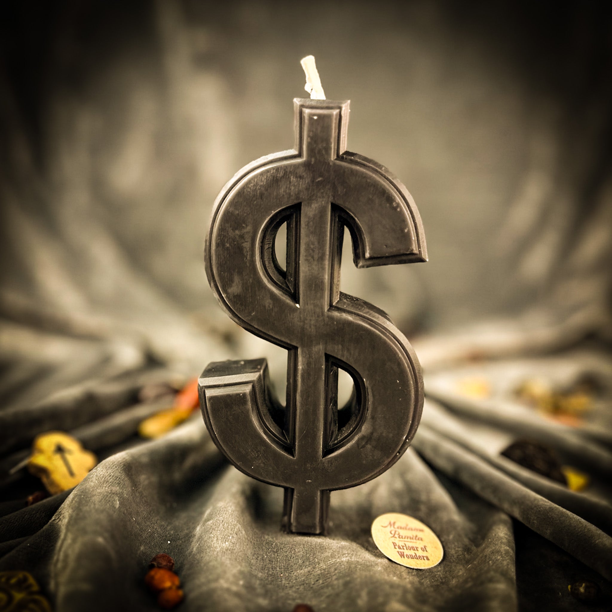 Beeswax Dollar Sign Spell Candle