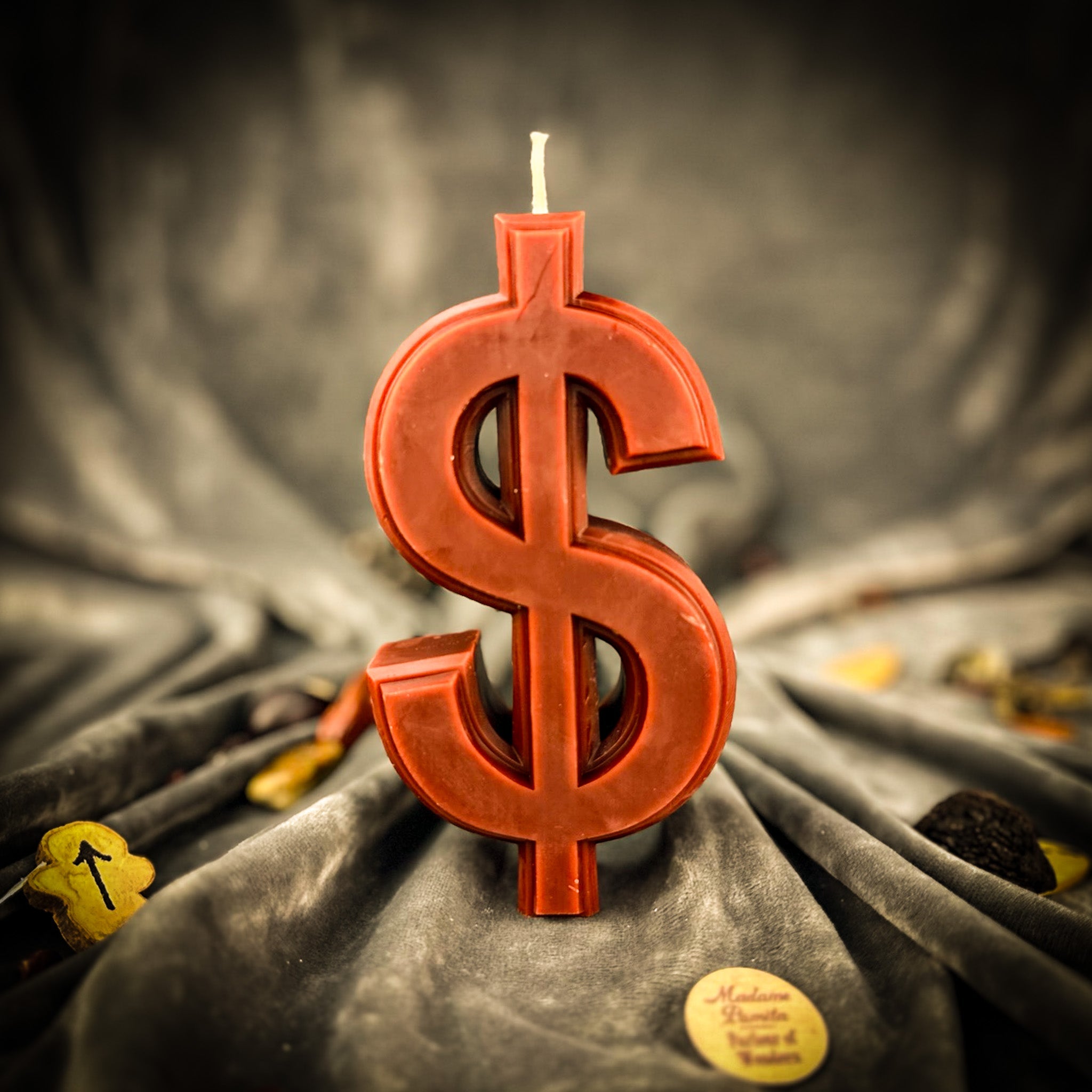Beeswax Dollar Sign Spell Candle