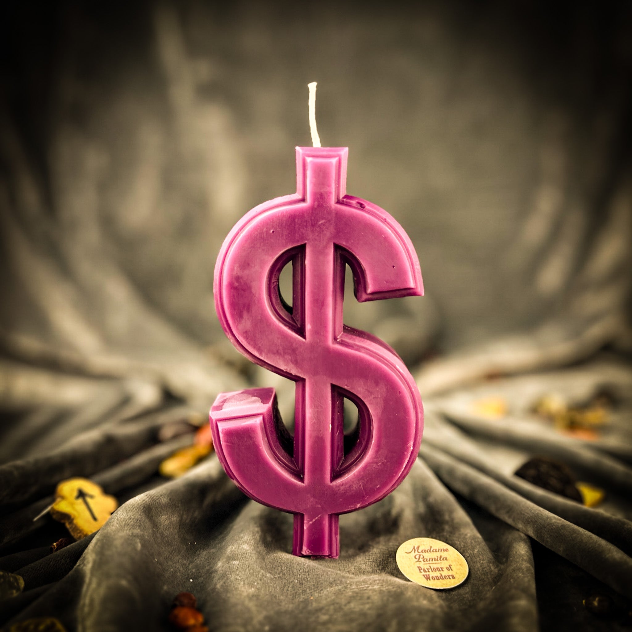 Beeswax Dollar Sign Spell Candle