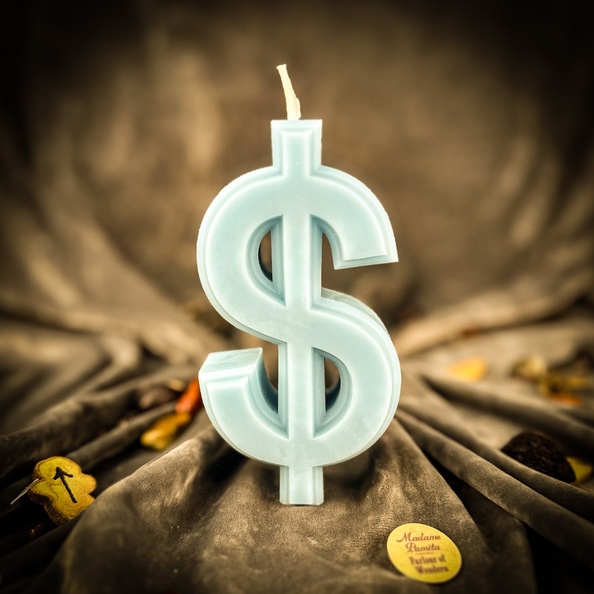 Beeswax Dollar Sign Spell Candle