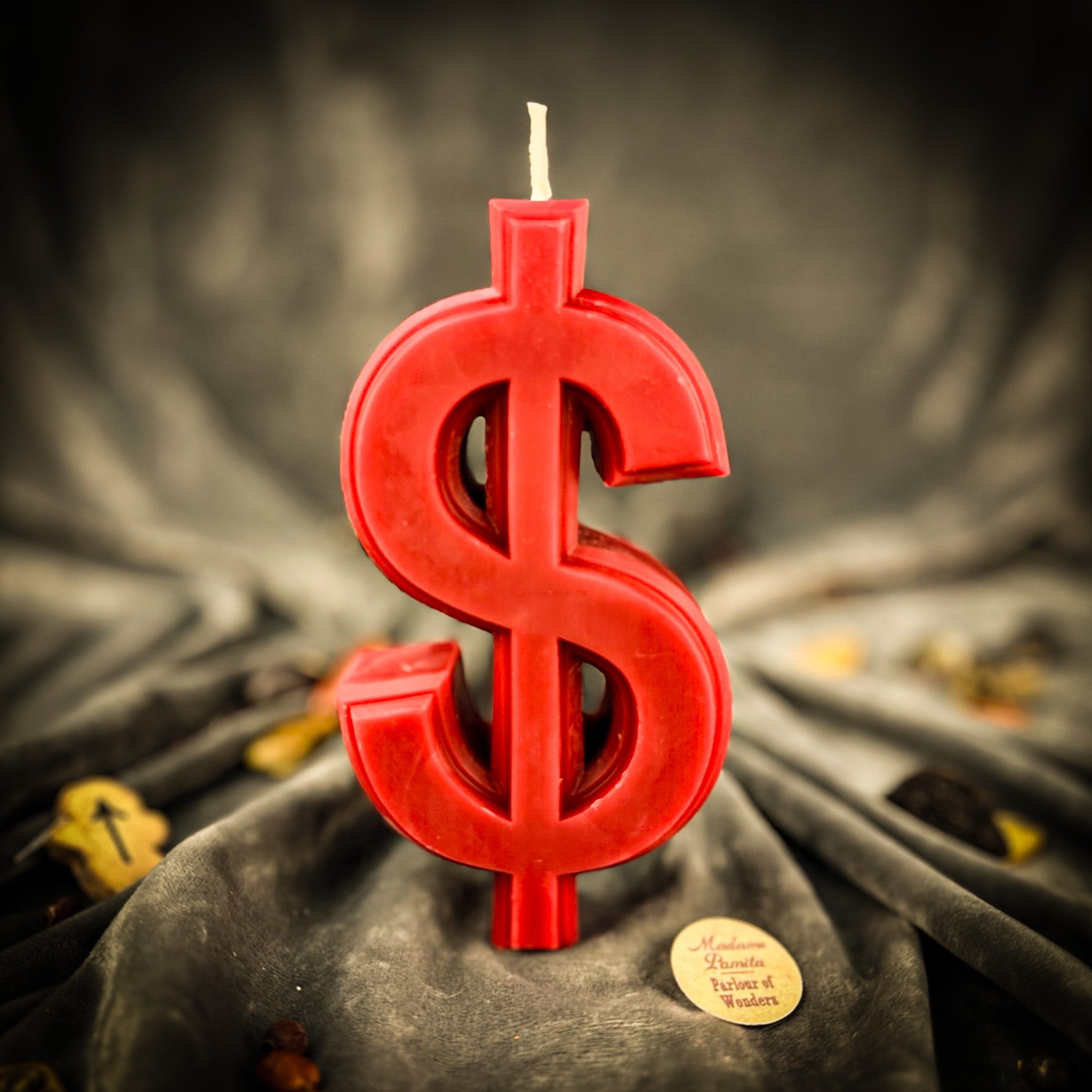 Beeswax Dollar Sign Spell Candle