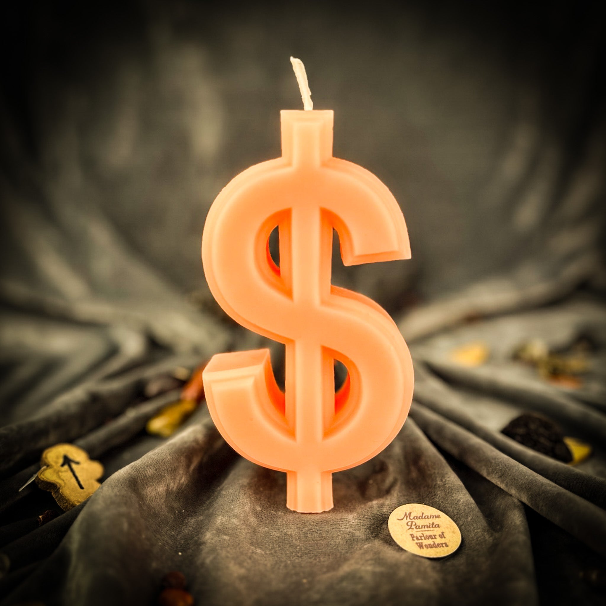 Beeswax Dollar Sign Spell Candle