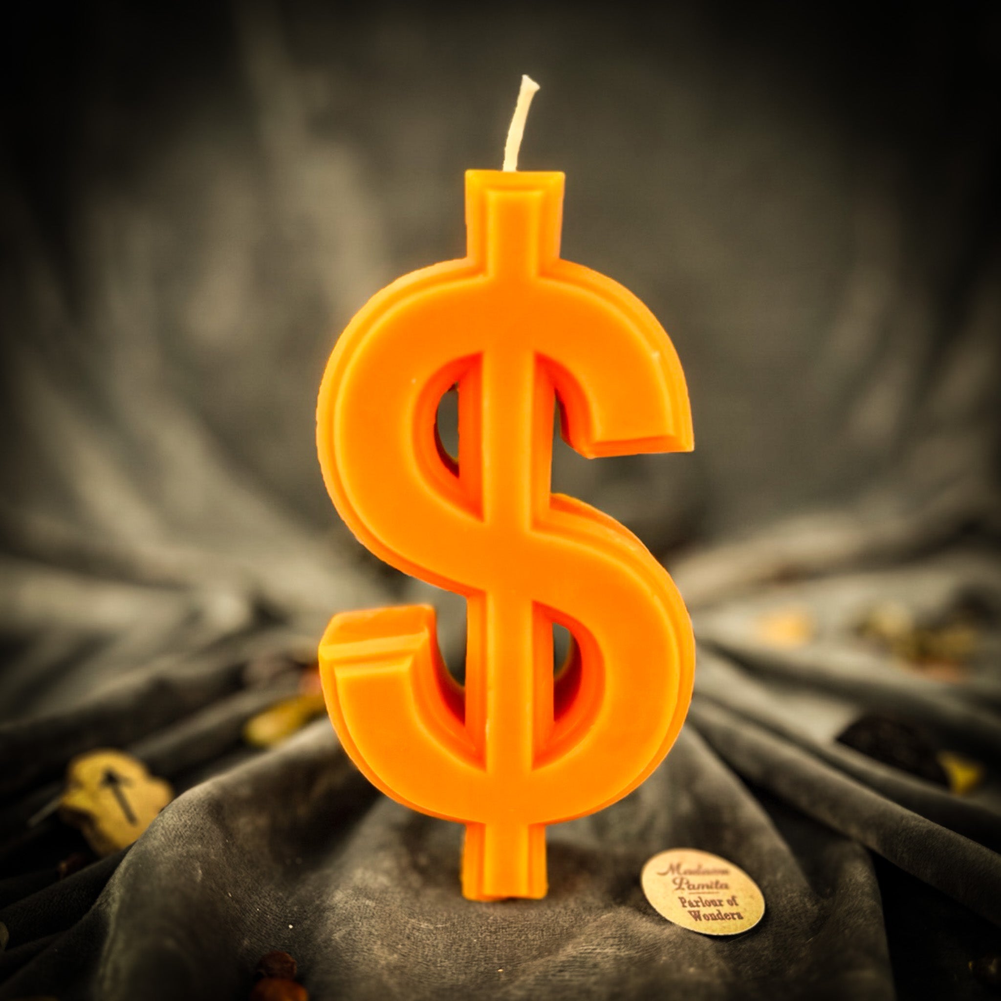 Beeswax Dollar Sign Spell Candle